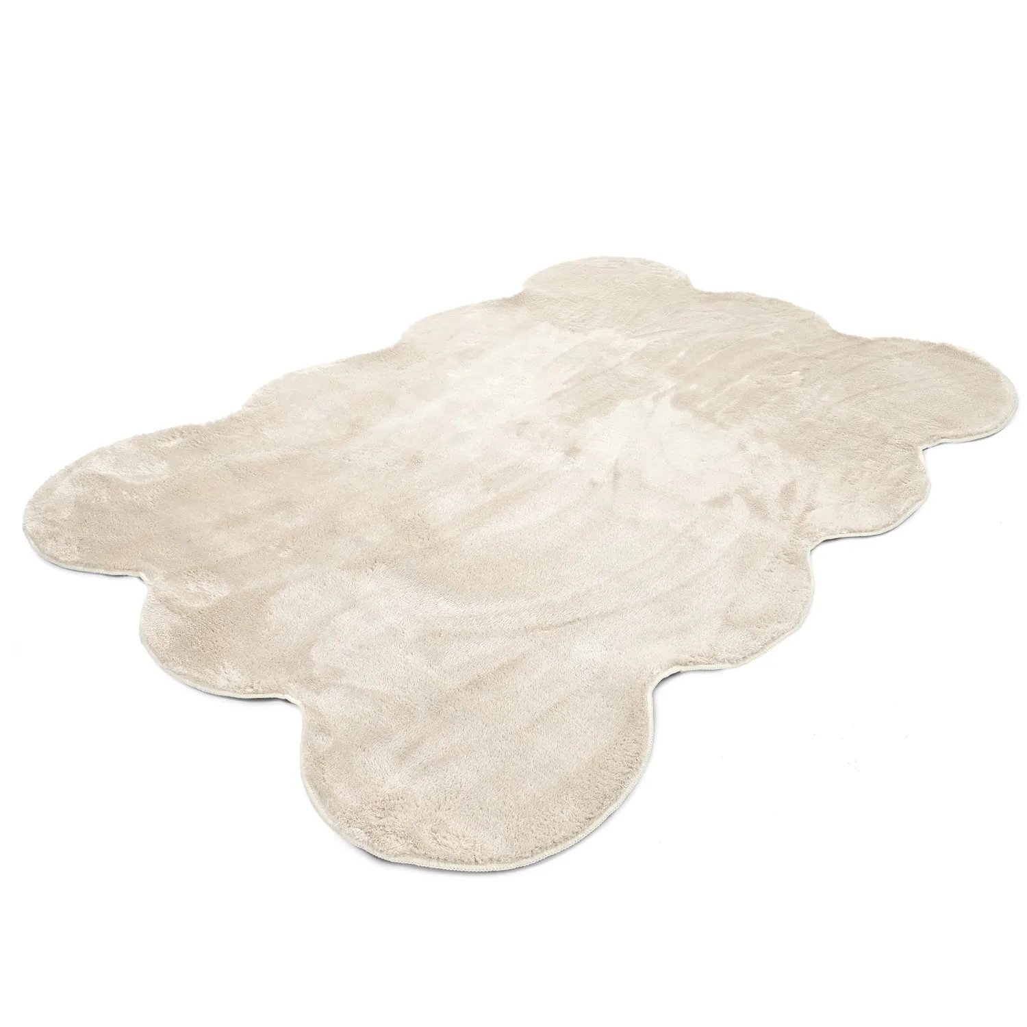 Aaltoileva nukkamatto - Aranga Super Soft Fur (beige)