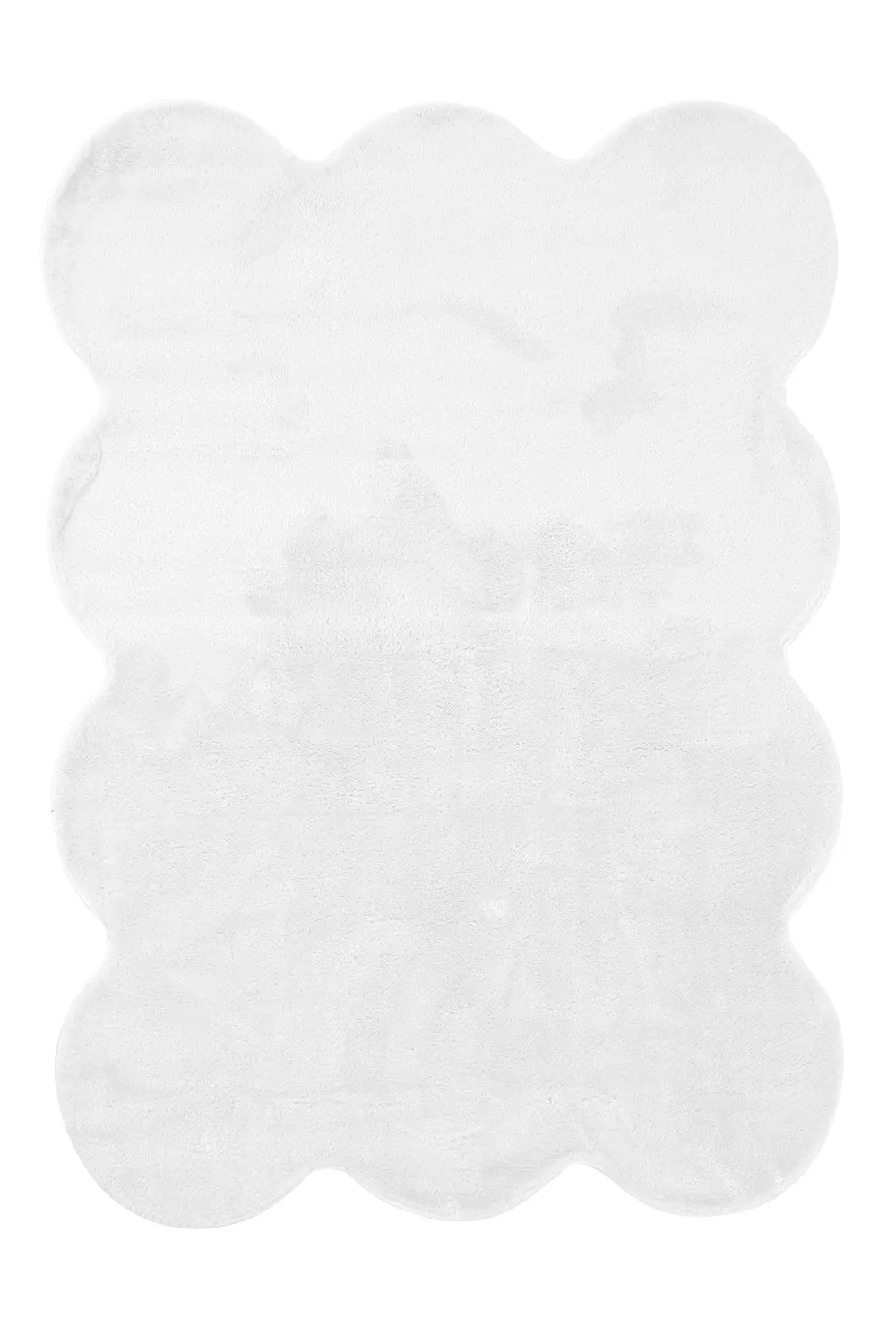 Aaltoileva nukkamatto - Aranga Super Soft Fur (valkoinen)