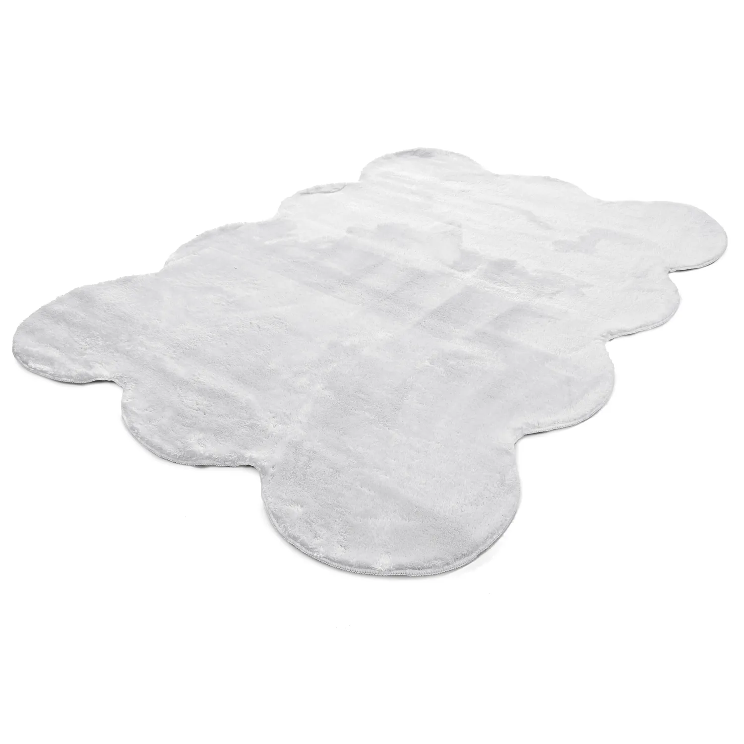 Aaltoileva nukkamatto - Aranga Super Soft Fur (valkoinen)