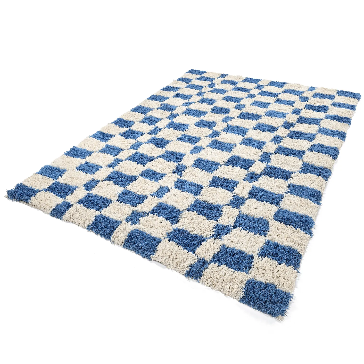 Ryijymatot - Atrani Natural Cotton Shaggy (sininen)