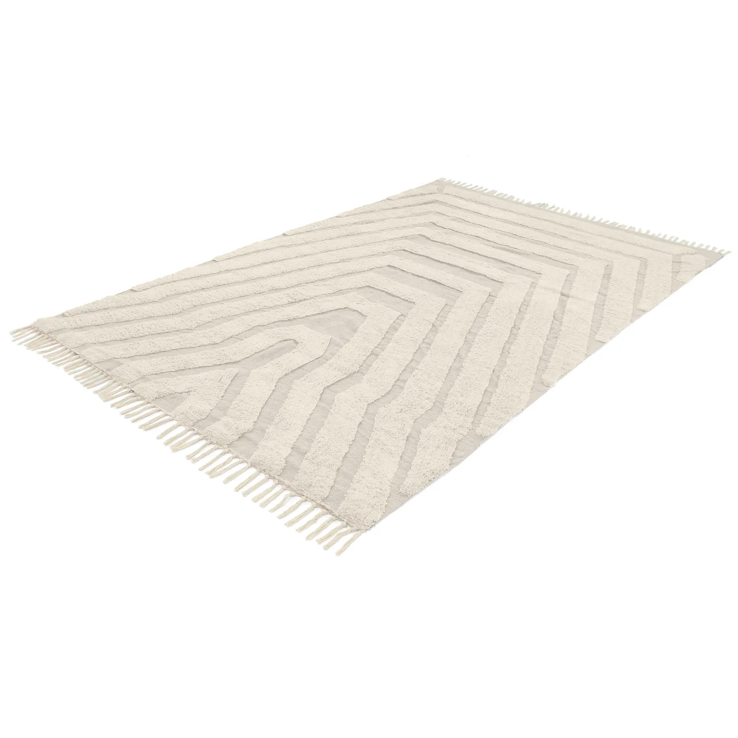 Ryijymatot - Callista Natural Cotton Shaggy (beige)