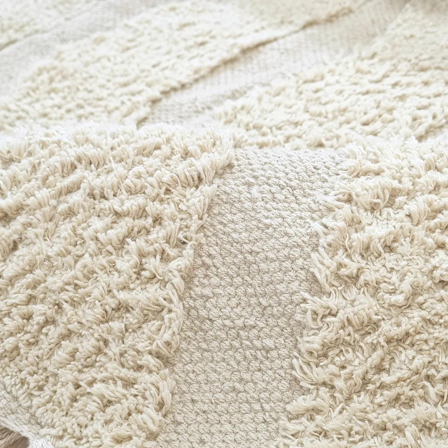 Ryijymatot - Callista Natural Cotton Shaggy (beige)