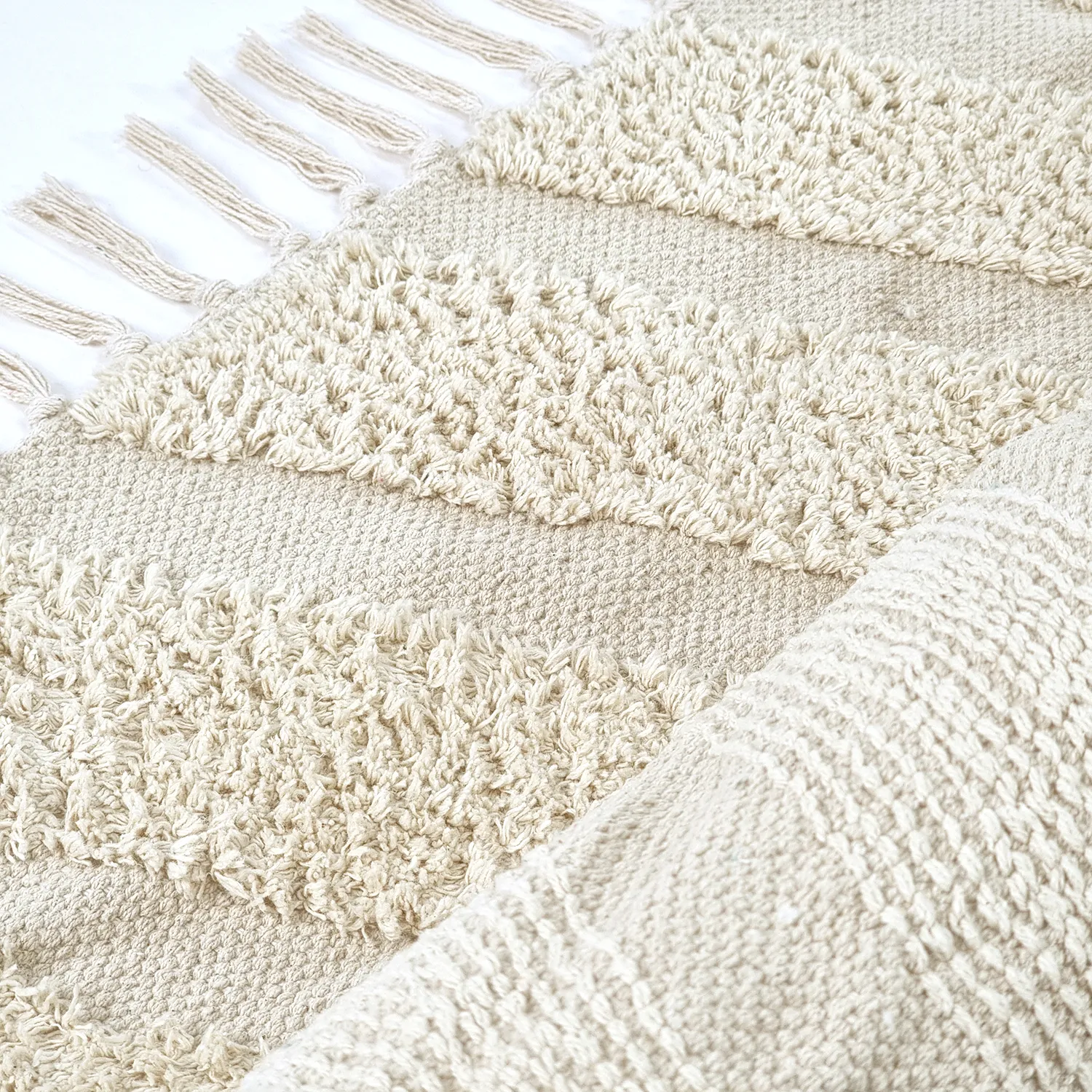 Ryijymatot - Callista Natural Cotton Shaggy (beige)
