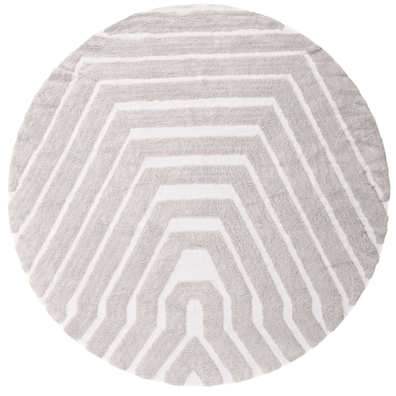 Pyöreät matot - Callista Natural Cotton Shaggy (taupe)