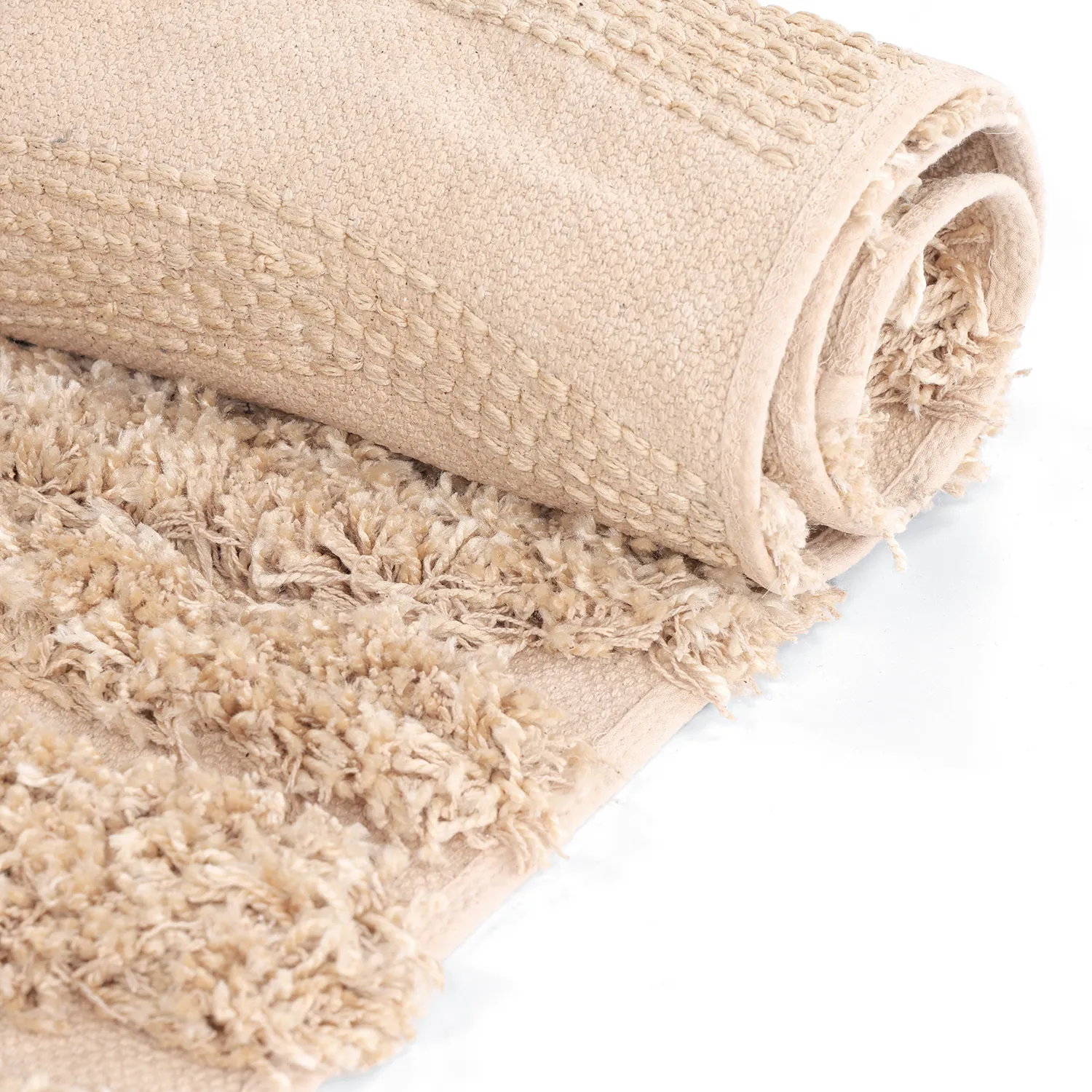 Ryijymatot - Cazorla Natural Cotton Shaggy (beige)