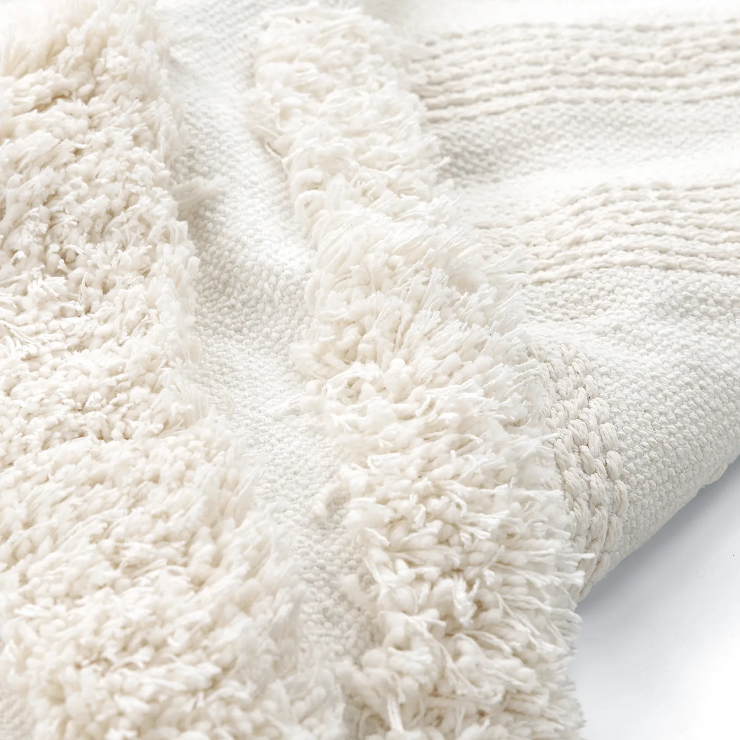 Ryijymatot - Cazorla Natural Cotton Shaggy (luonnonvalkoinen)