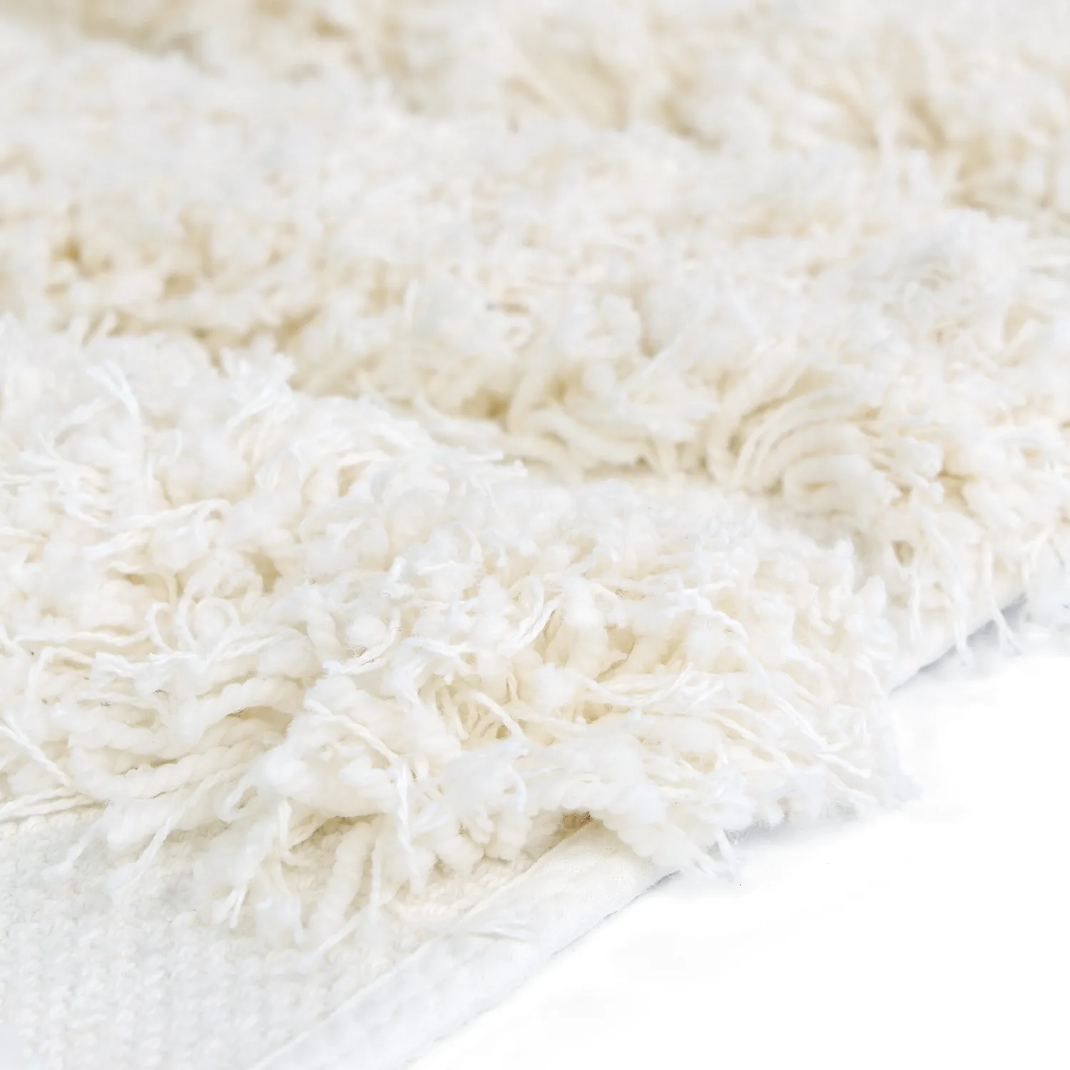 Ryijymatot - Cazorla Natural Cotton Shaggy (luonnonvalkoinen)