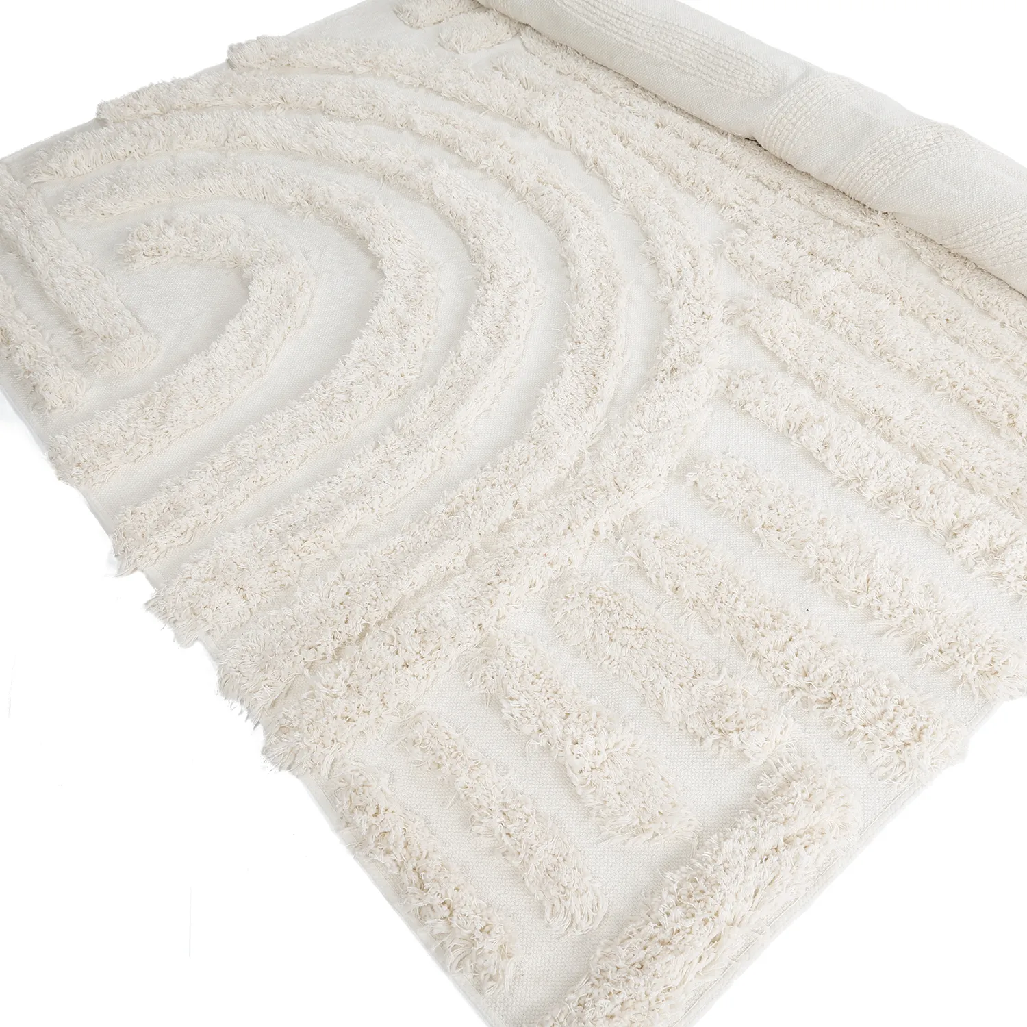 Ryijymatot - Cazorla Natural Cotton Shaggy (luonnonvalkoinen)