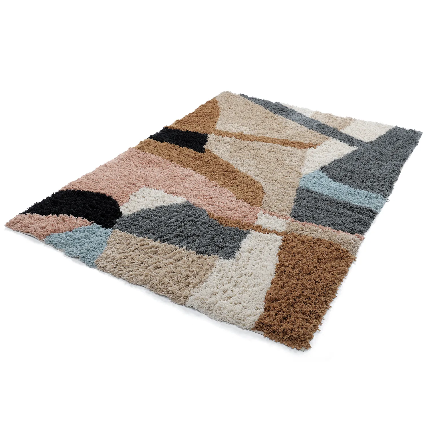 Ryijymatot - Cefalu Natural Cotton Shaggy (multi)
