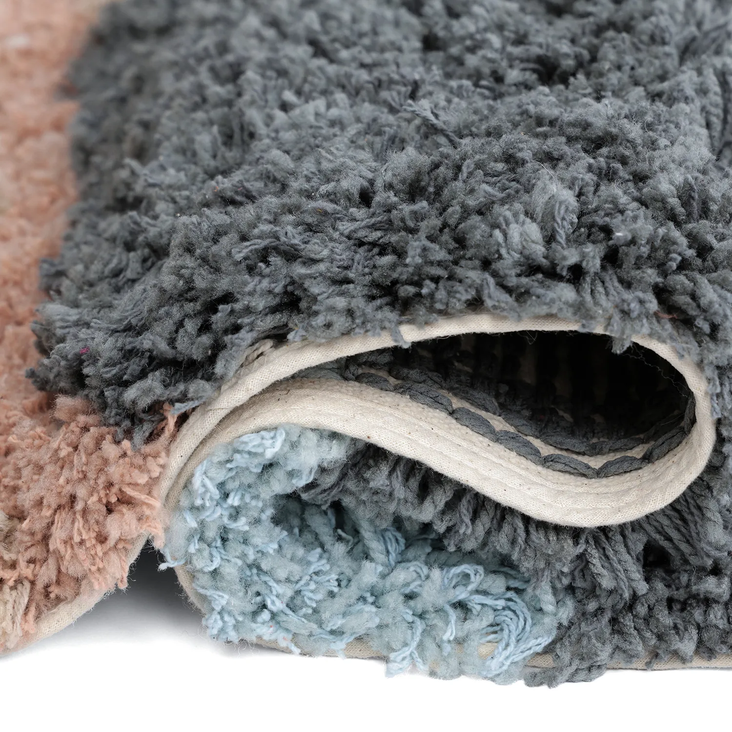 Ryijymatot - Cefalu Natural Cotton Shaggy (multi)
