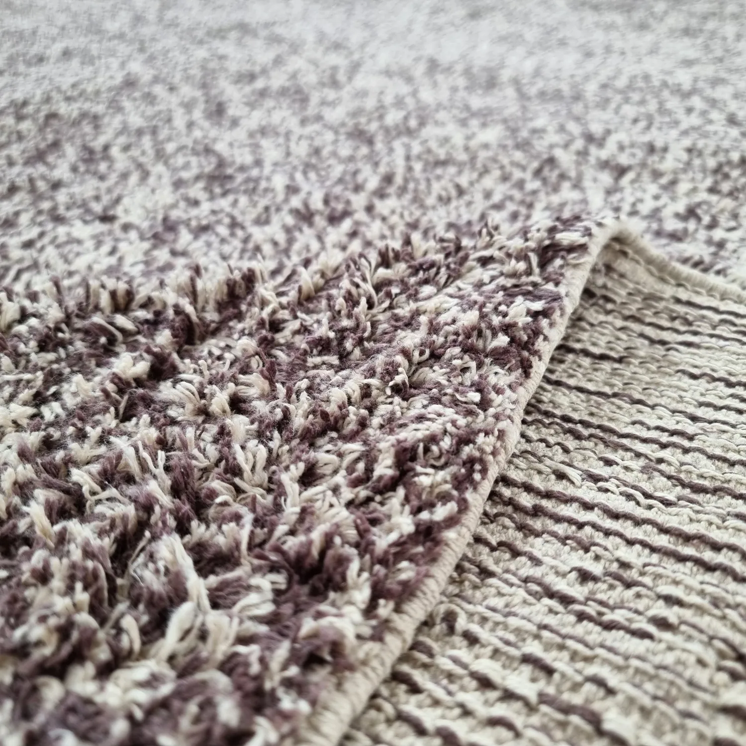 Ryijymatot - Celina Natural Cotton Shaggy (beige/ruskea)