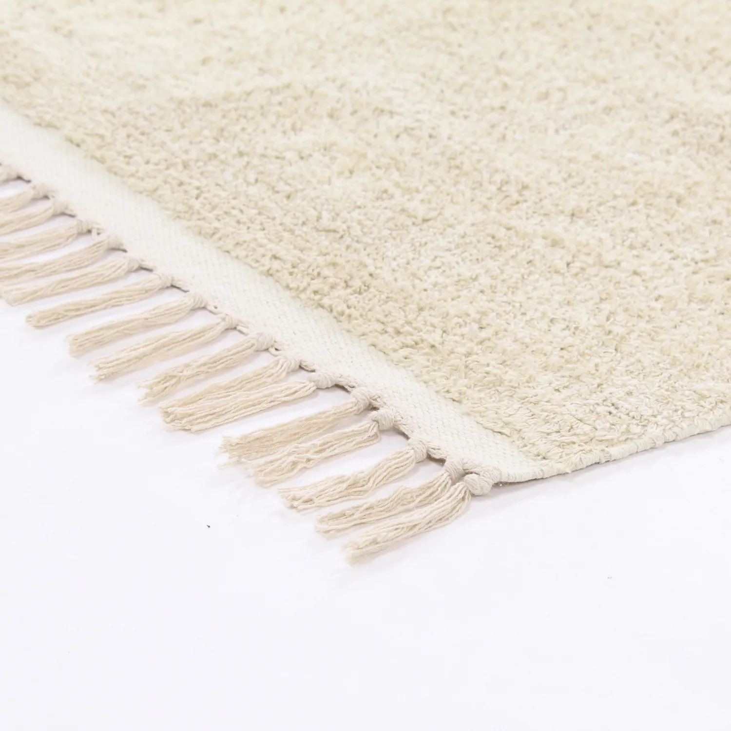 Ryijymatot - Celina Natural Cotton Shaggy (luonnonvalkoinen/beige)