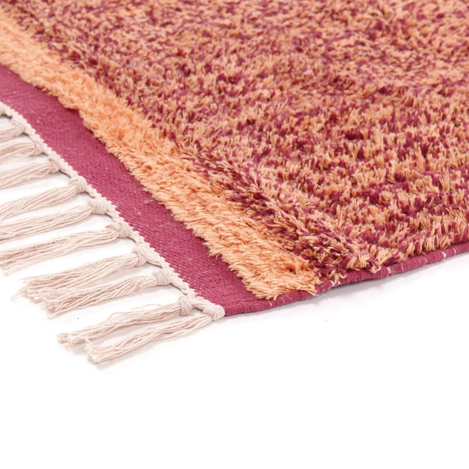 Ryijymatot - Celina Natural Cotton Shaggy (punainen)
