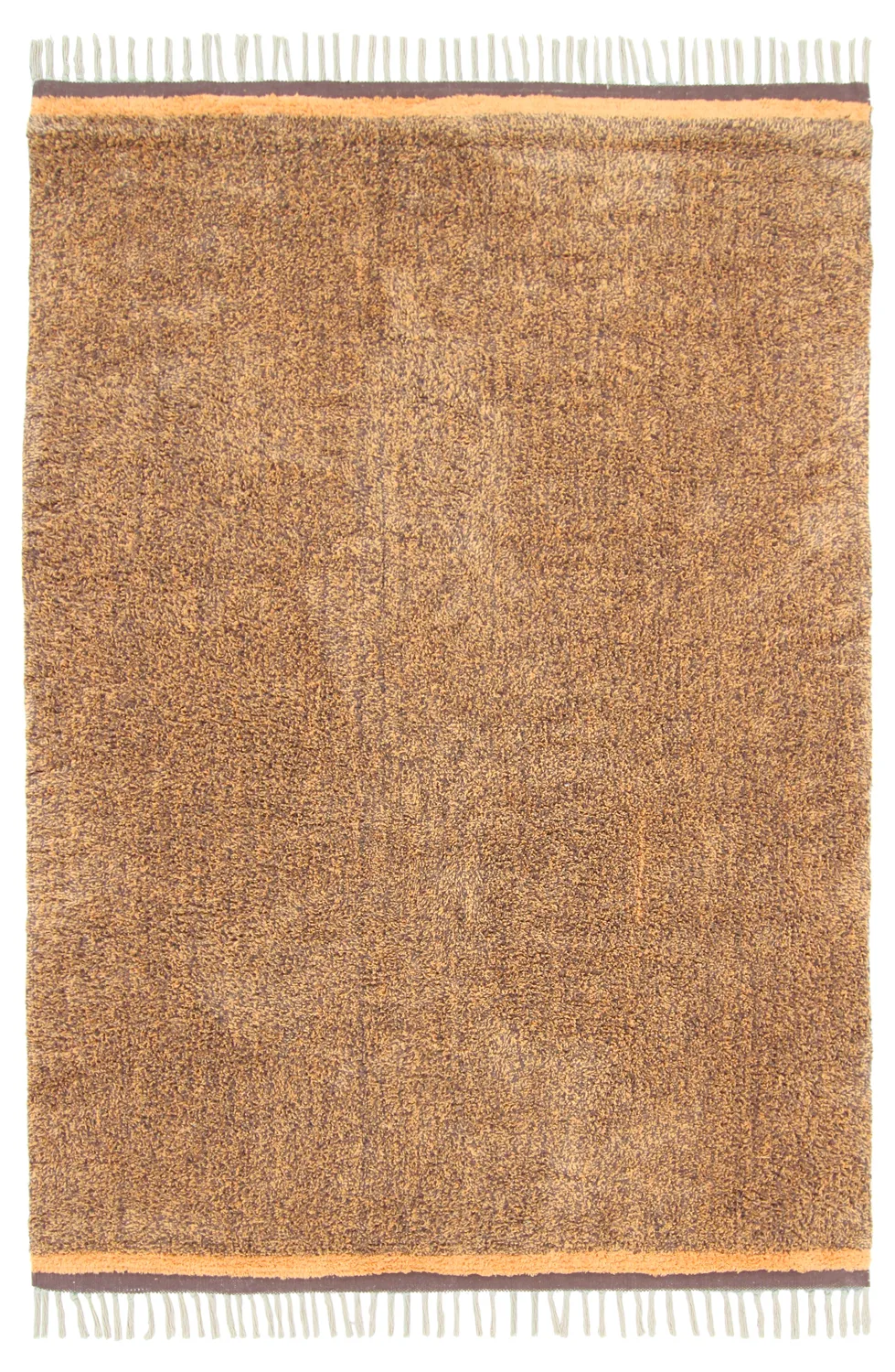 Ryijymatot - Celina Natural Cotton Shaggy (ruskea/oranssi)