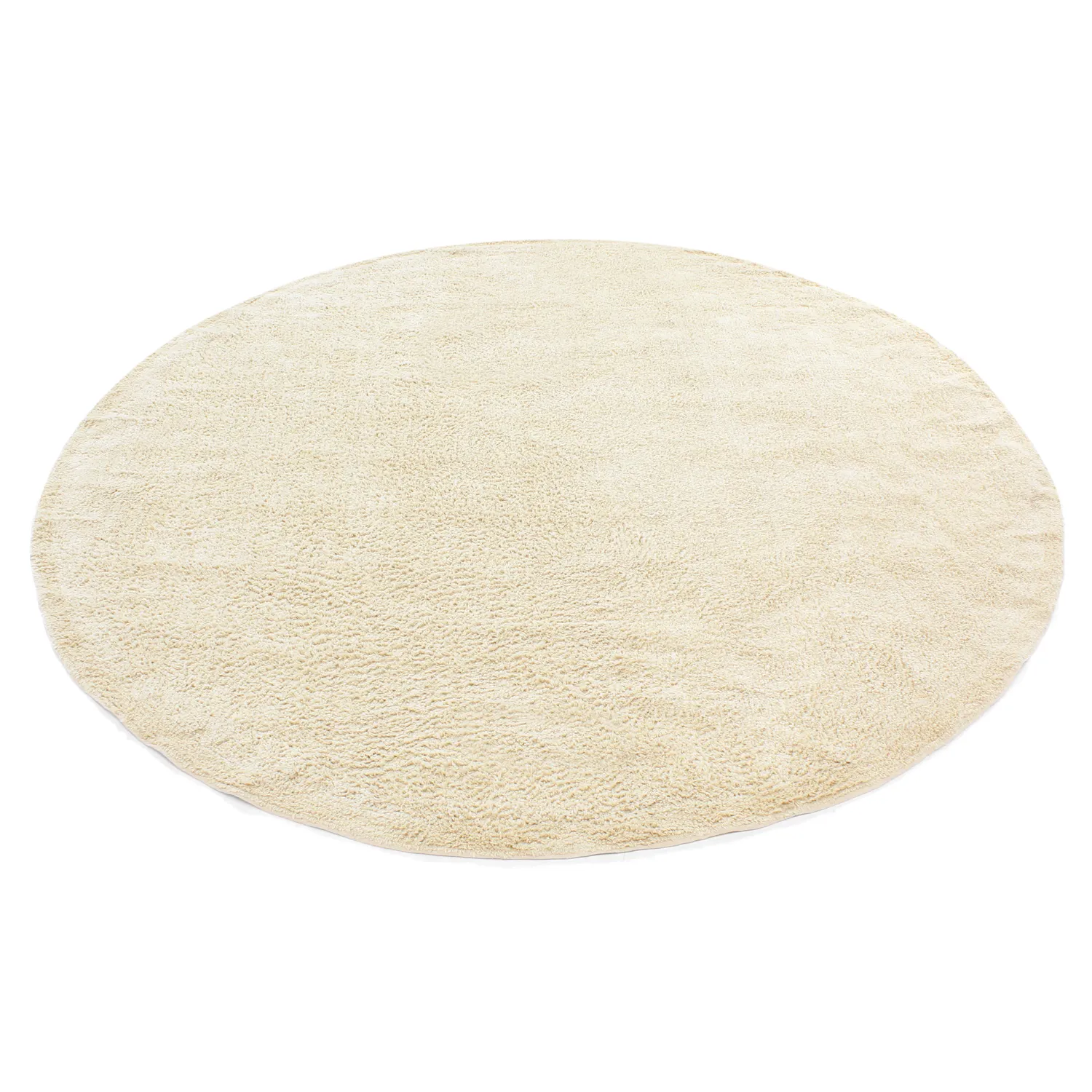 Pyöreät matot - Celina Natural Cotton Shaggy (luonnonvalkoinen/beige)