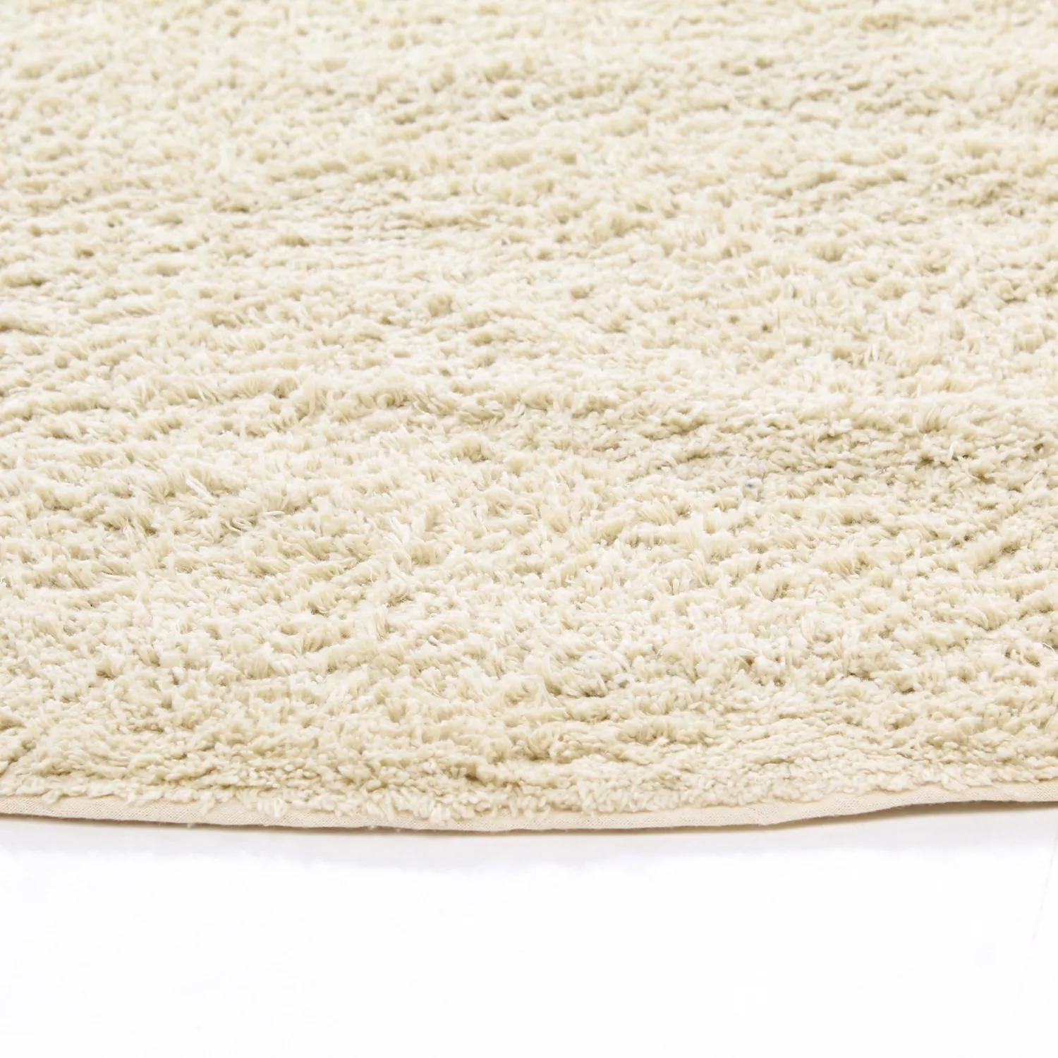 Pyöreät matot - Celina Natural Cotton Shaggy (luonnonvalkoinen/beige)
