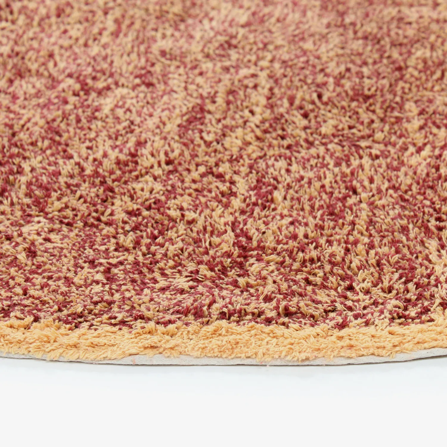 Pyöreät matot - Celina Natural Cotton Shaggy (punainen)