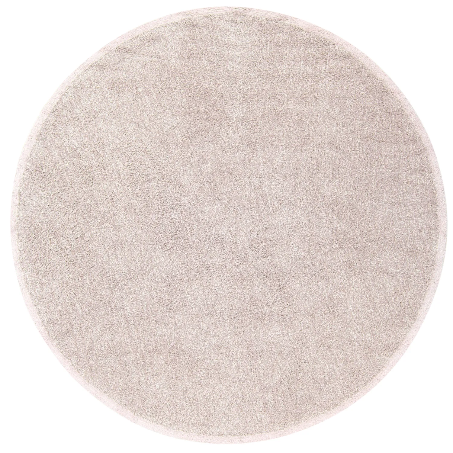 Pyöreät matot - Celina Natural Cotton Shaggy (taupe/laventeli)
