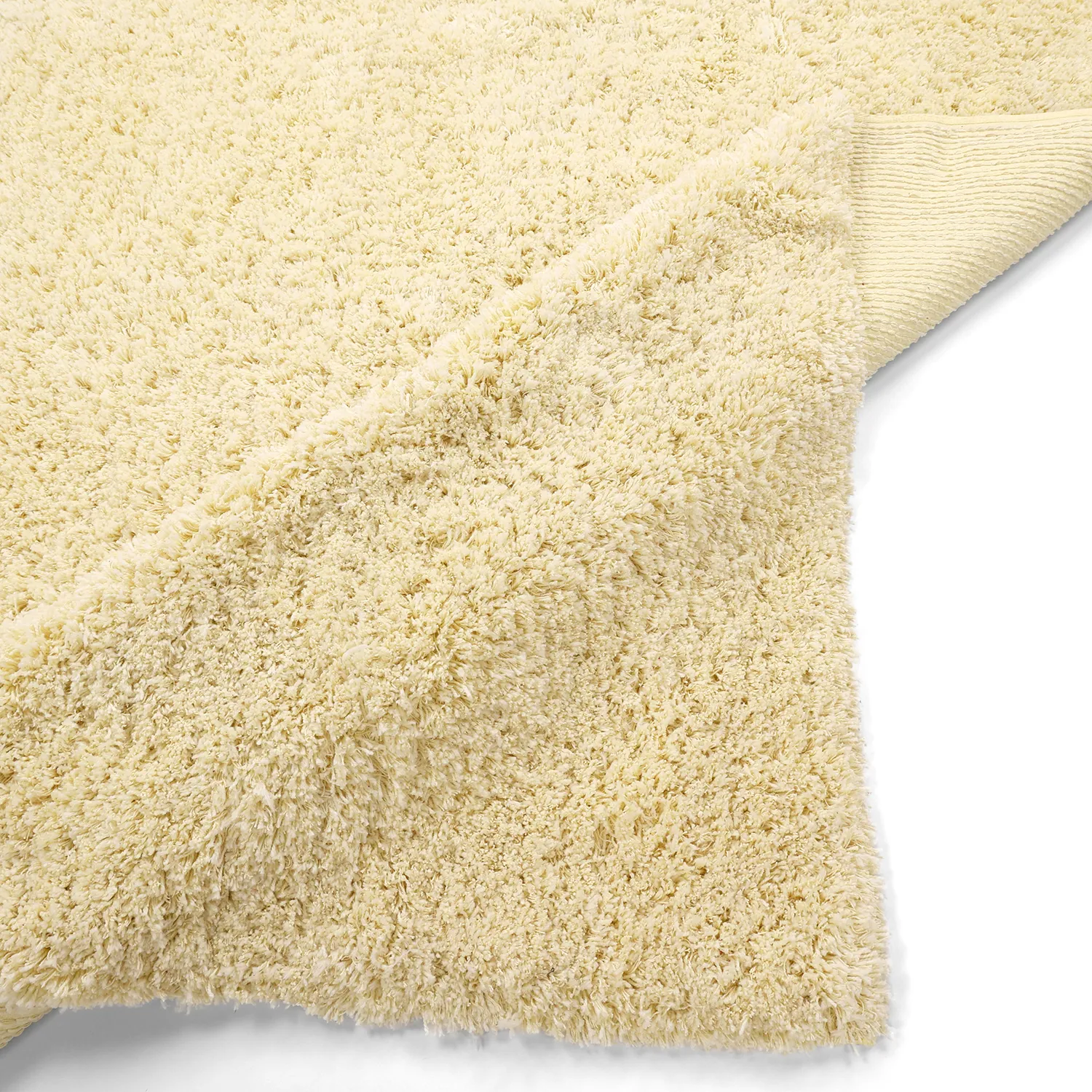 Ryijymatot - Combarro Solid Cotton Shaggy (vaaleankeltainen)