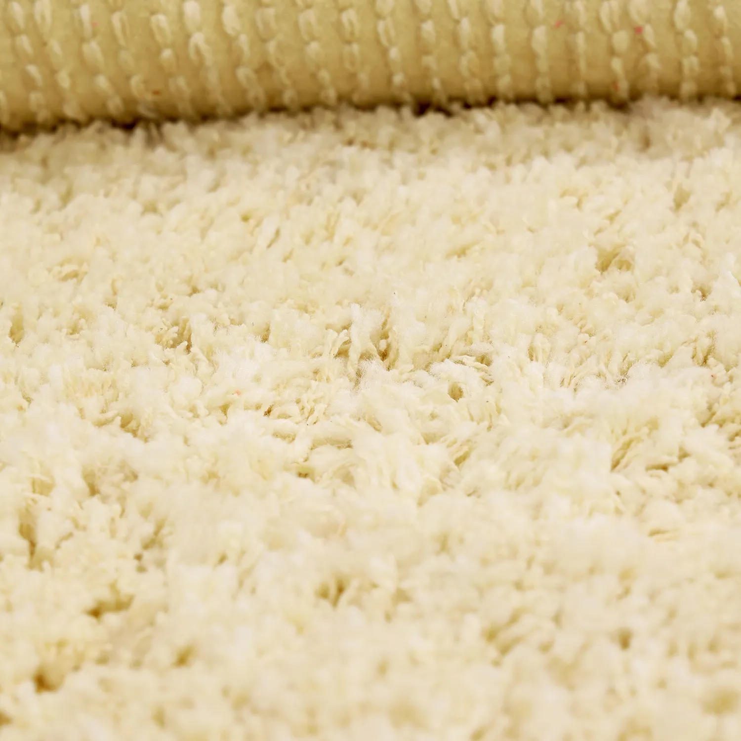 Ryijymatot - Combarro Solid Cotton Shaggy (vaaleankeltainen)