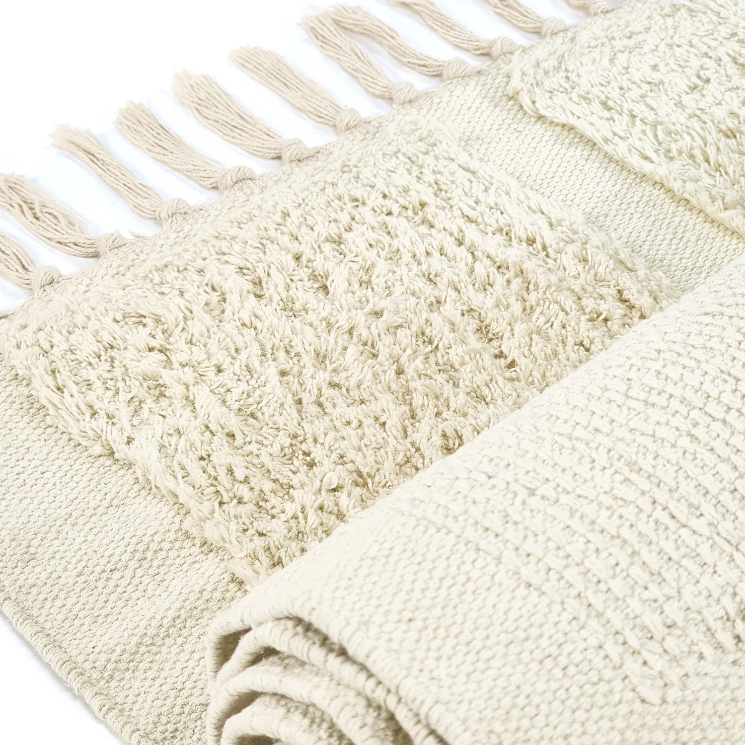 Ryijymatot - Cyrus Natural Cotton Shaggy (beige)