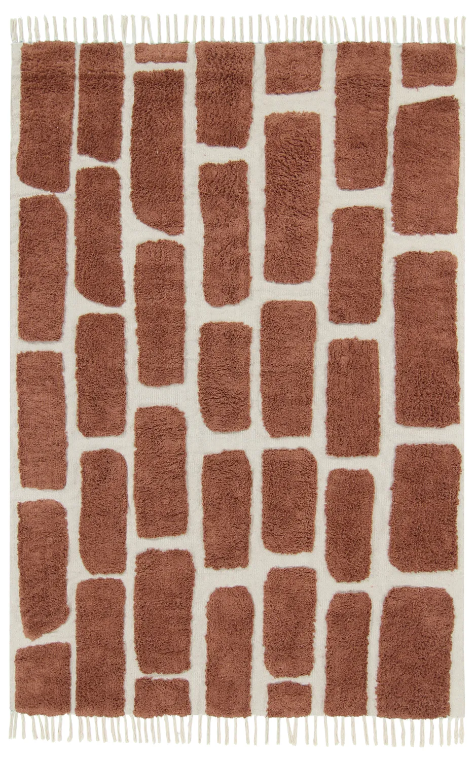 Ryijymatot - Cyrus Natural Cotton Shaggy (ruskea)