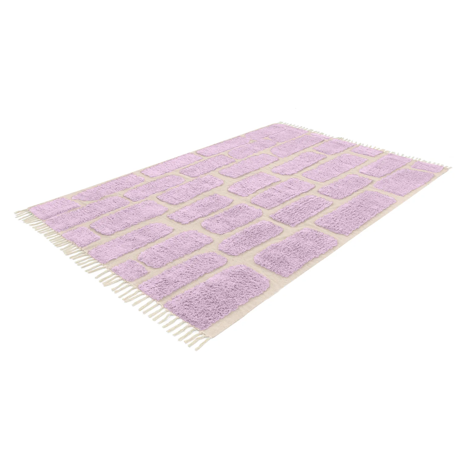 Ryijymatot - Cyrus Natural Cotton Shaggy (violetti)