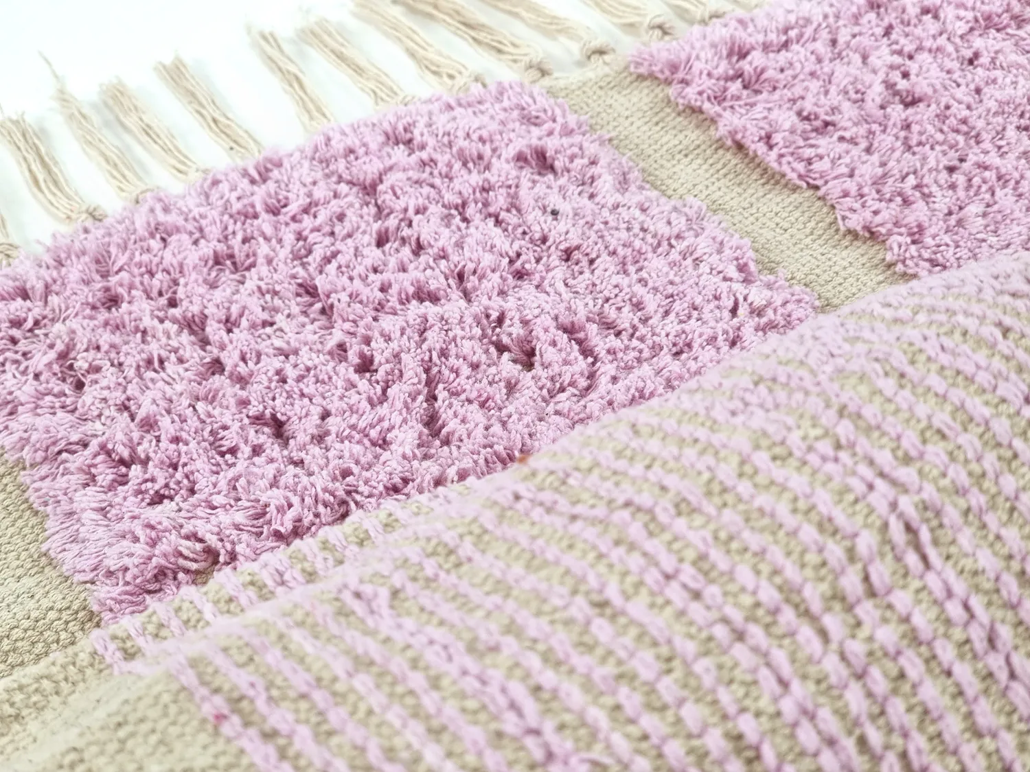 Ryijymatot - Cyrus Natural Cotton Shaggy (violetti)