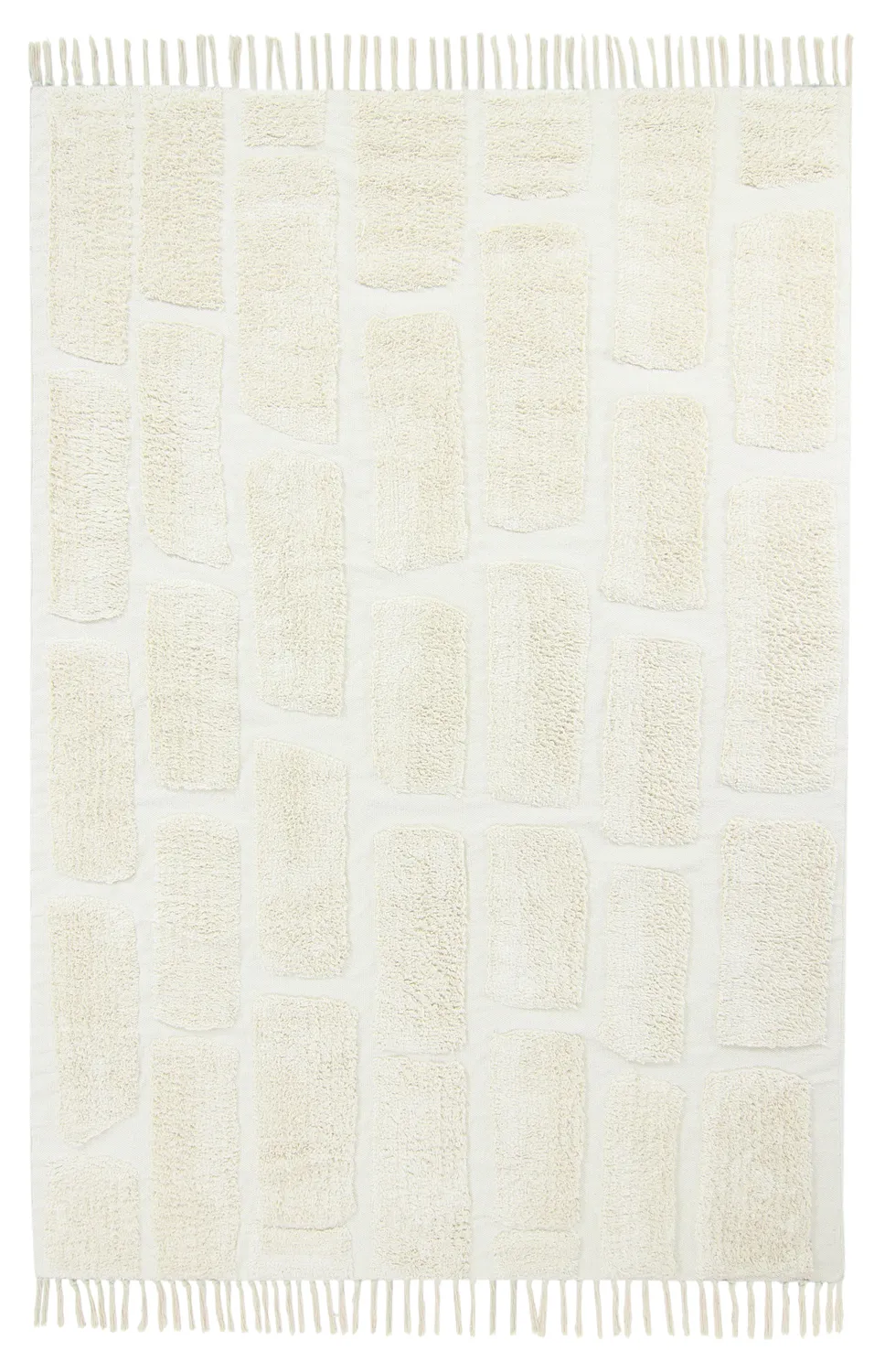 Ryijymatot - Cyrus Natural Cotton Shaggy (luonnonvalkoinen)