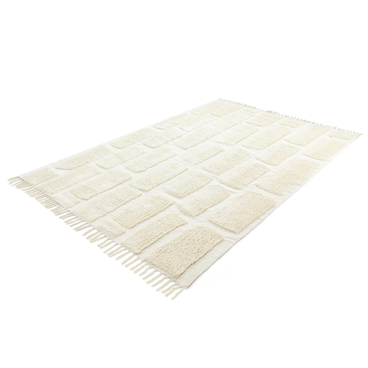 Ryijymatot - Cyrus Natural Cotton Shaggy (luonnonvalkoinen)