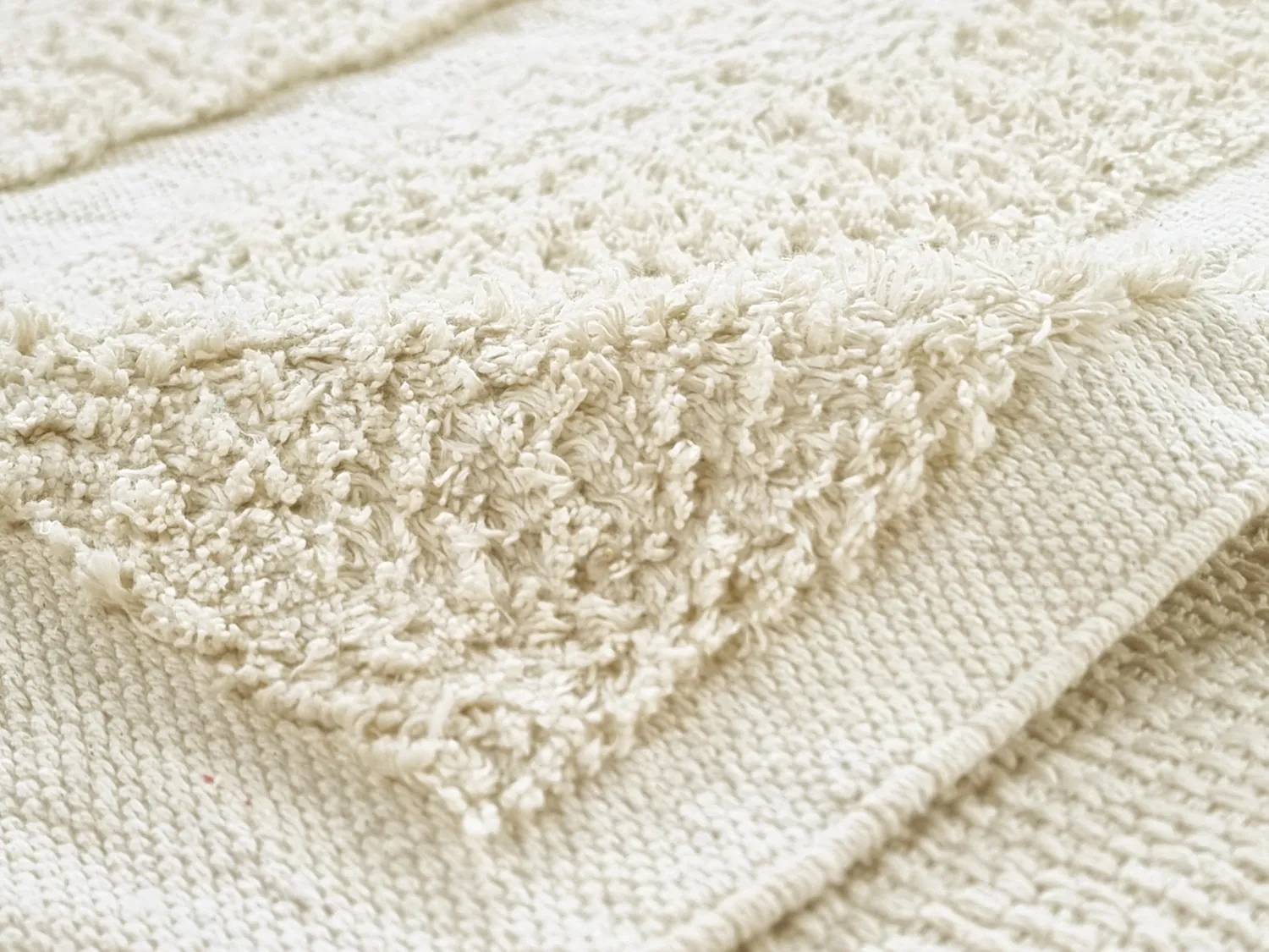 Ryijymatot - Cyrus Natural Cotton Shaggy (luonnonvalkoinen)
