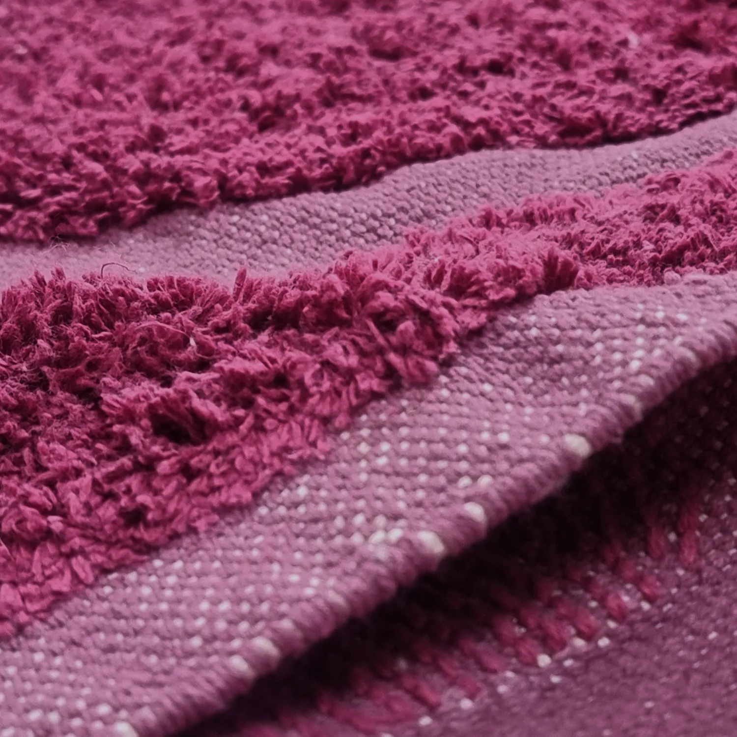 Ryijymatot - Cyrus Natural Cotton Shaggy (punainen)