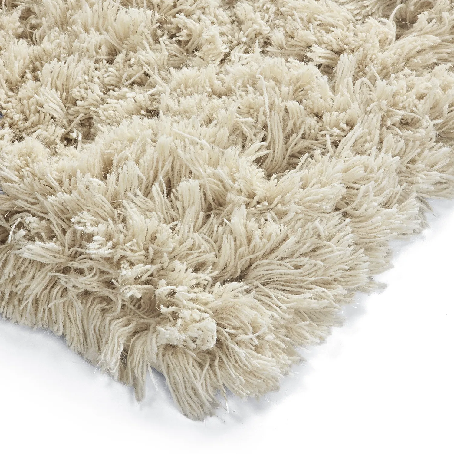 Ryijymatot - Fassale Hand Woven Wool Shaggy (kerma)