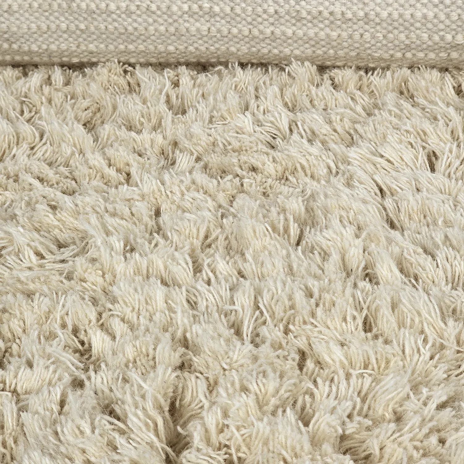Ryijymatot - Fassale Hand Woven Wool Shaggy (kerma)
