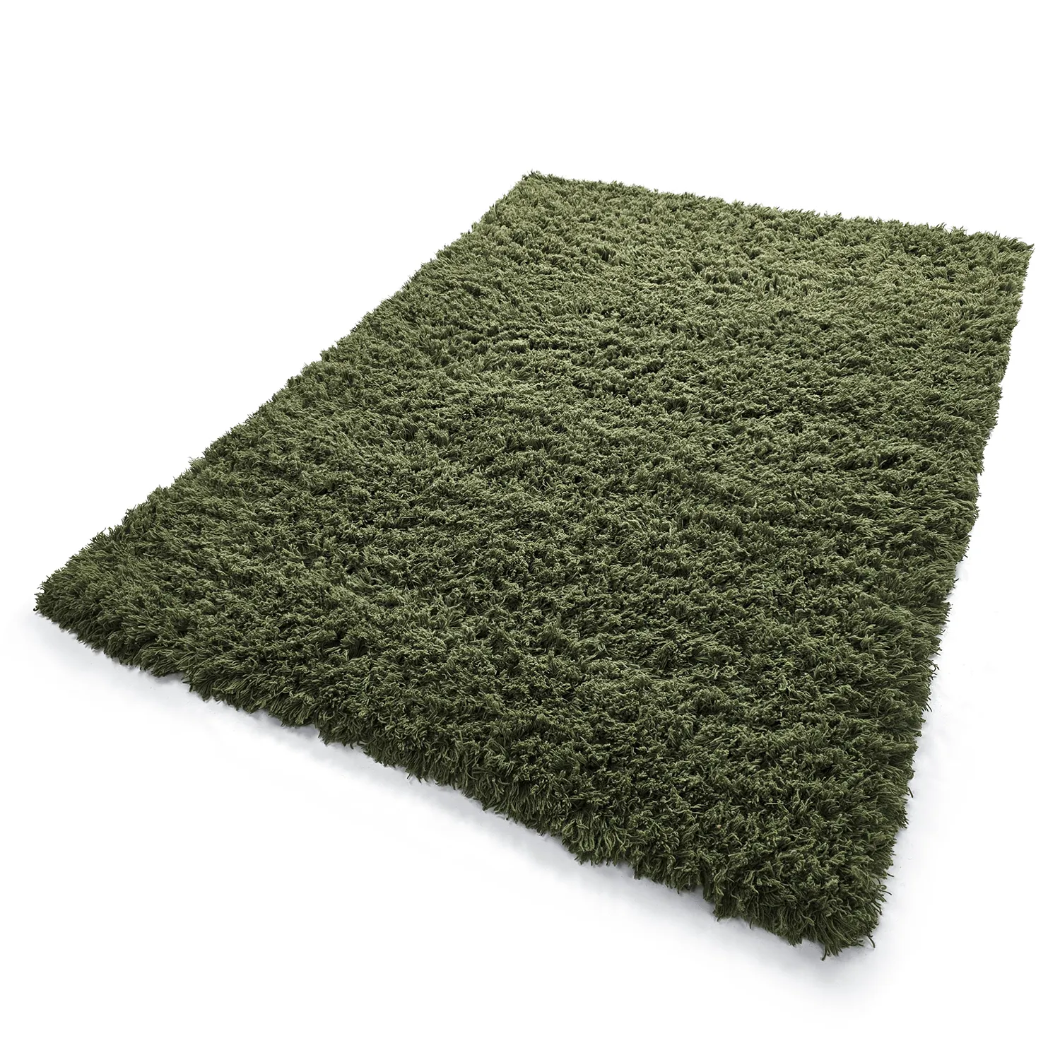 Ryijymatot - Fassale Hand Woven Wool Shaggy (sammaleen vihreä)