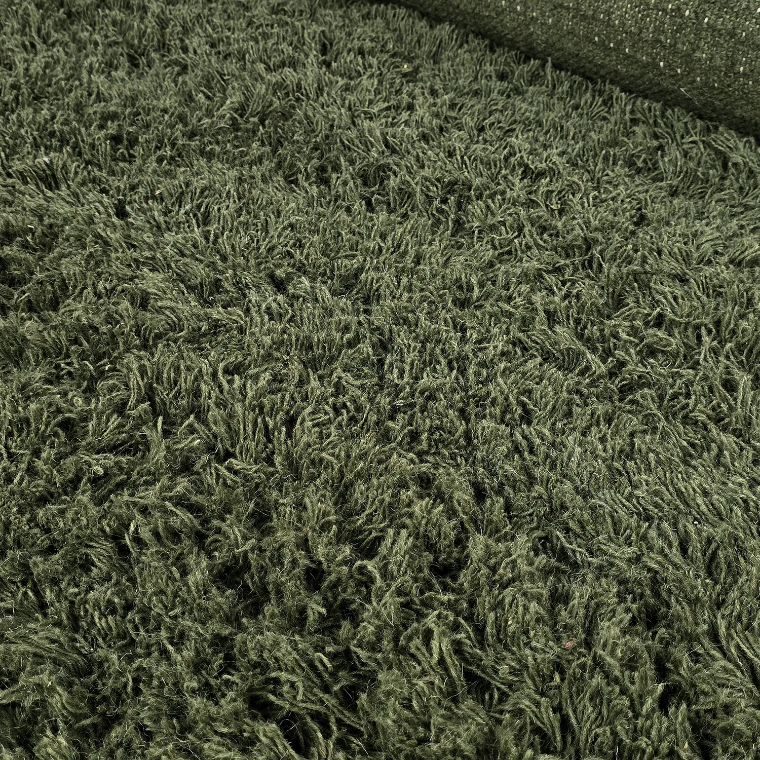 Ryijymatot - Fassale Hand Woven Wool Shaggy (sammaleen vihreä)