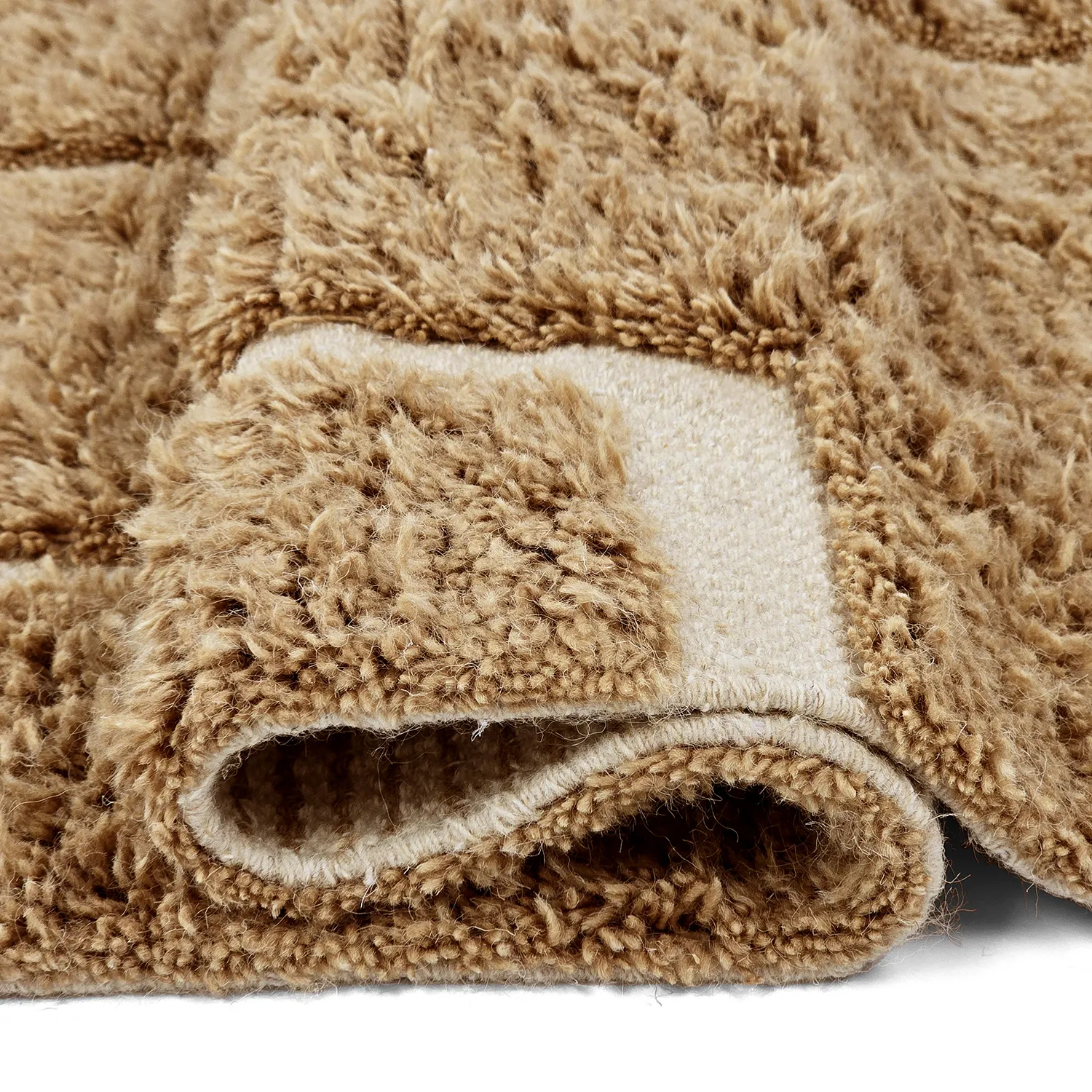 Ryijymatot - Kiberg Hand Woven Wool Shaggy (beige)
