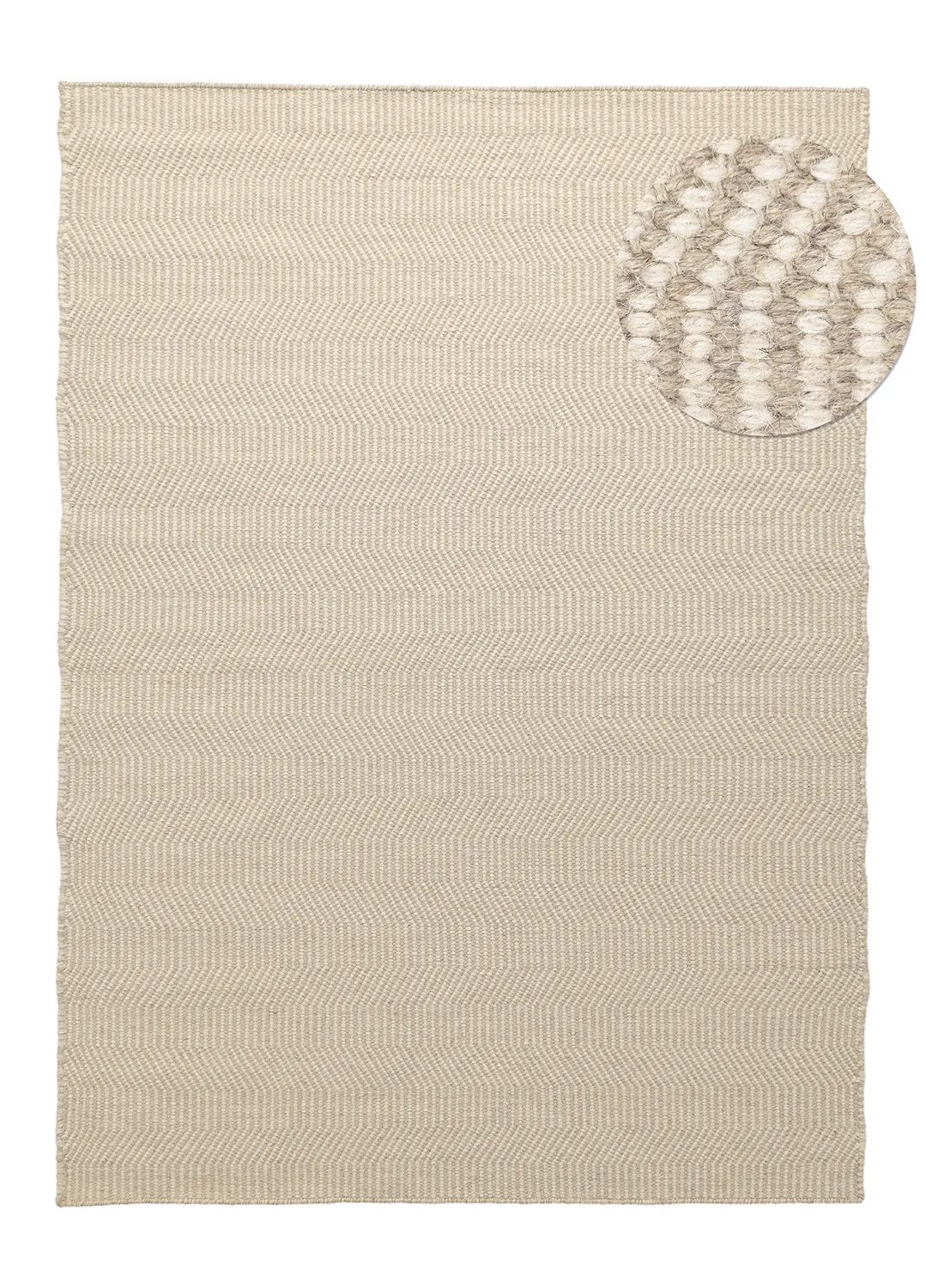 Villamatto - Larkana (beige/valkoinen)