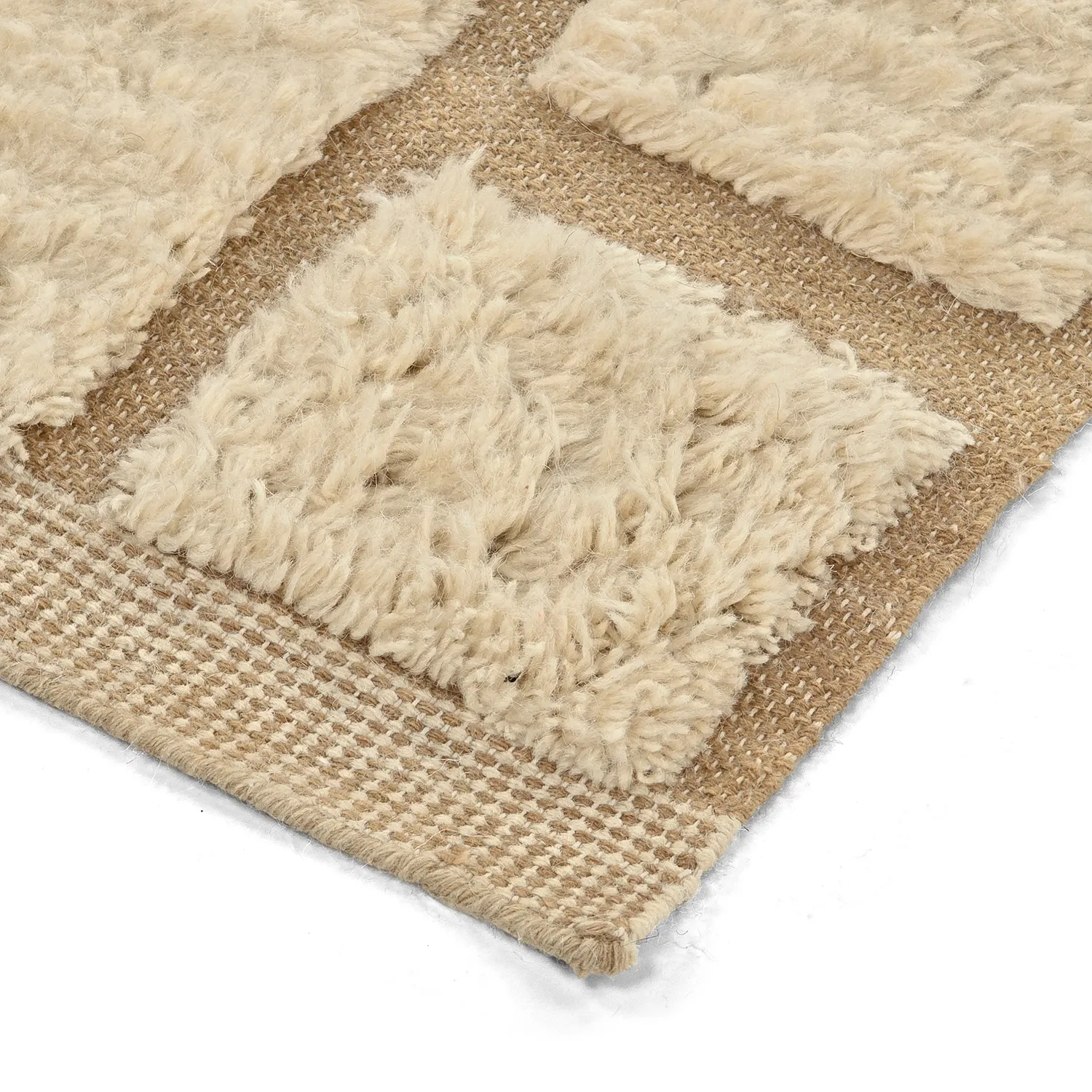 Ryijymatot - Leknes Hand Woven Wool Shaggy (kerma)