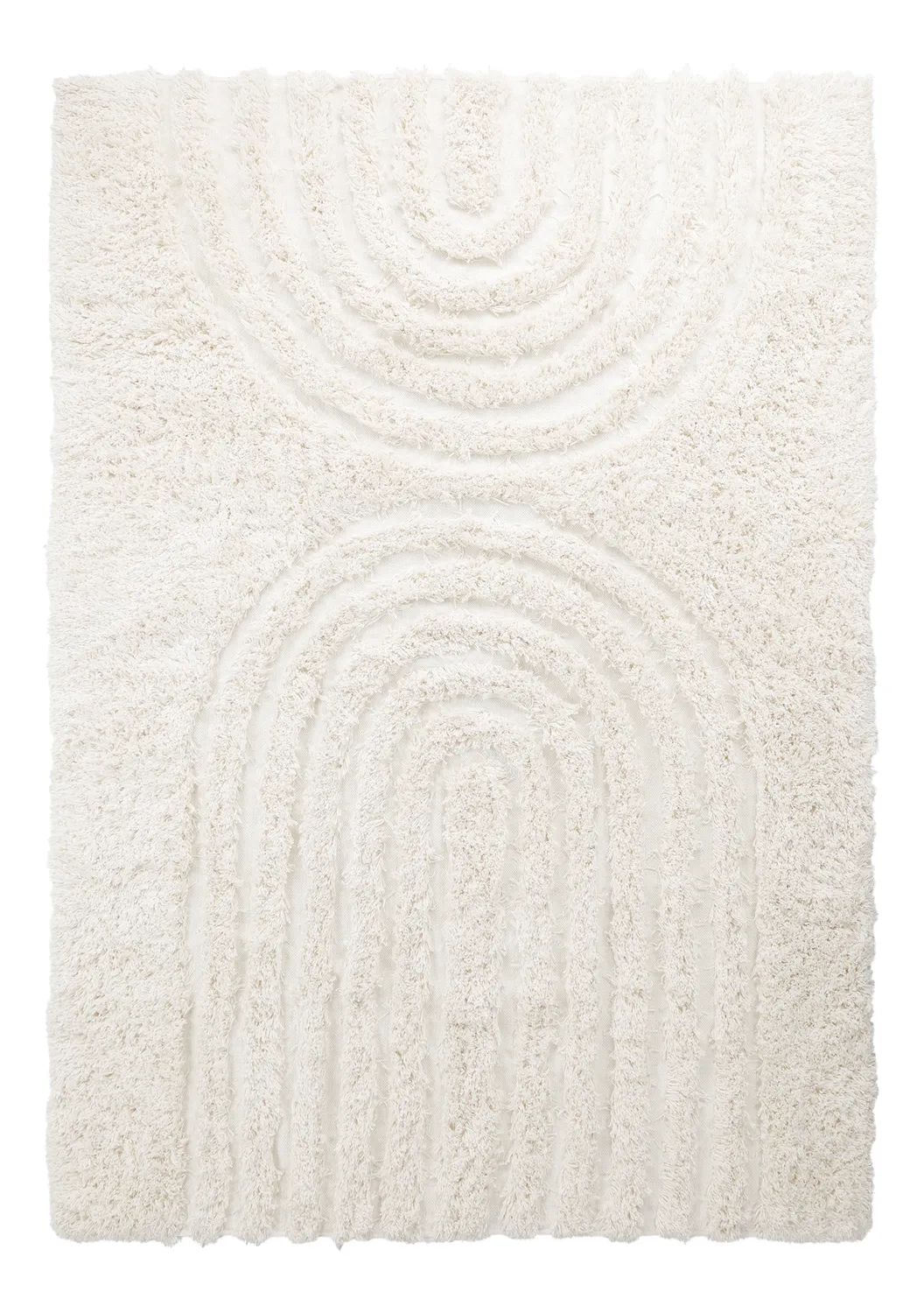 Ryijymatot - Lindos Natural Cotton Shaggy (valkoinen)