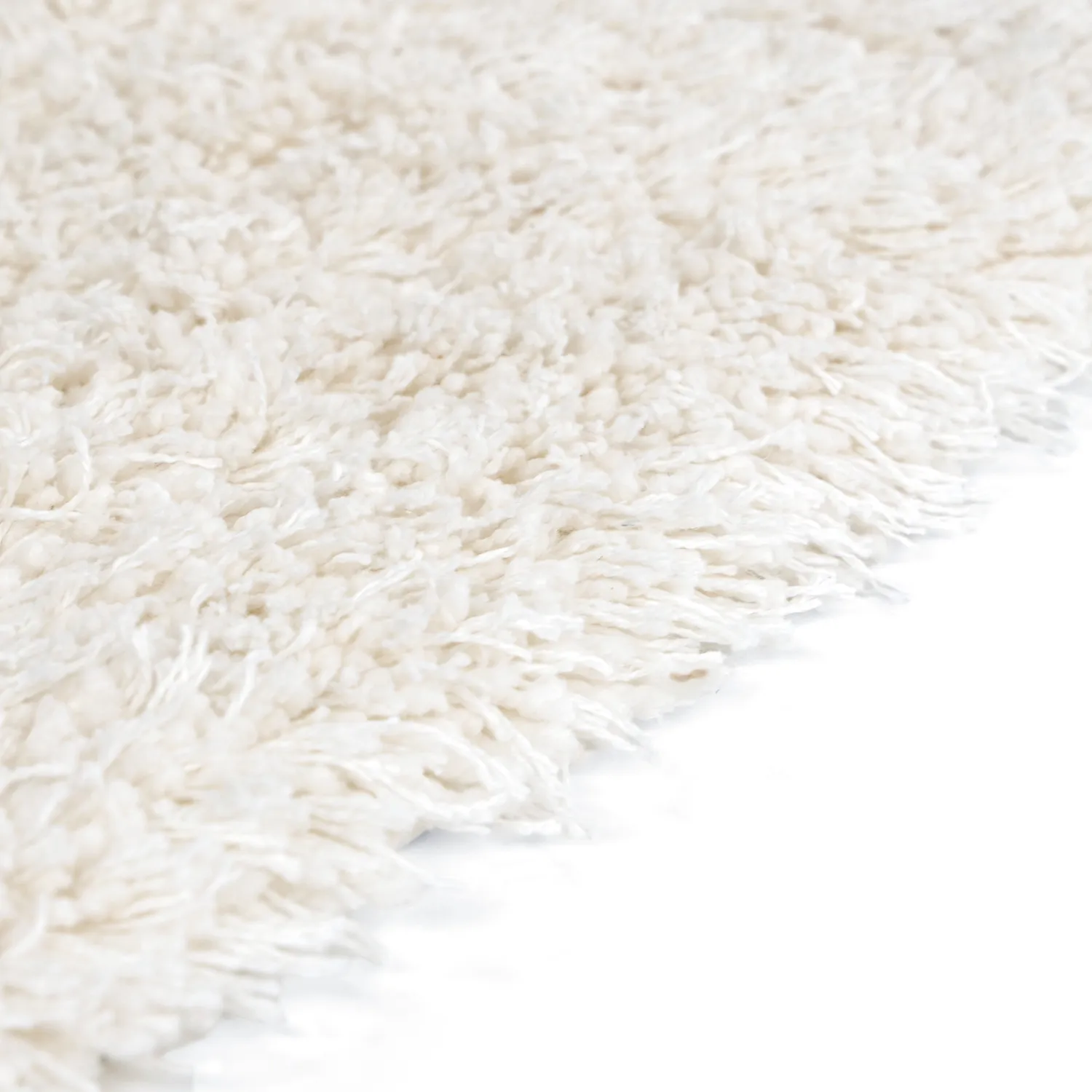 Ryijymatot - Lindos Natural Cotton Shaggy (valkoinen)