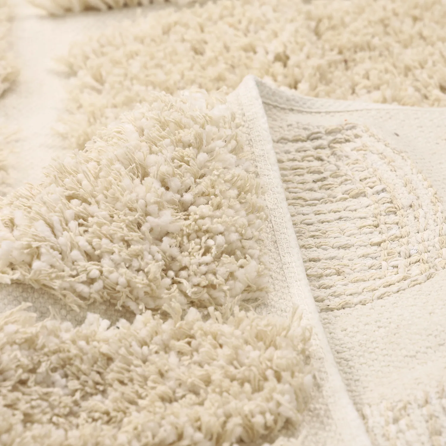 Ryijymatot - Otranto Natural Cotton Shaggy (luonnonvalkoinen)