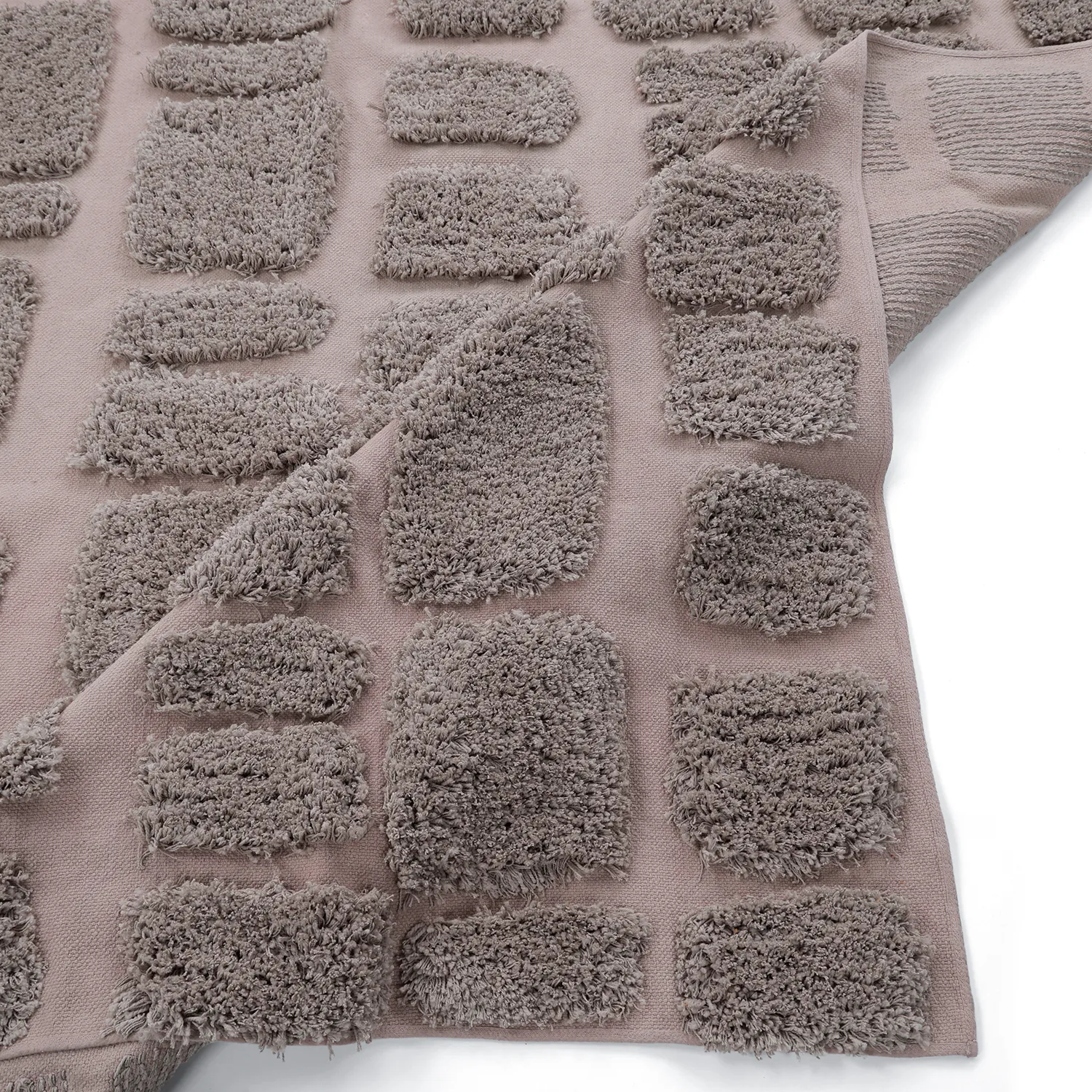 Ryijymatot - Otranto Natural Cotton Shaggy (taupe)