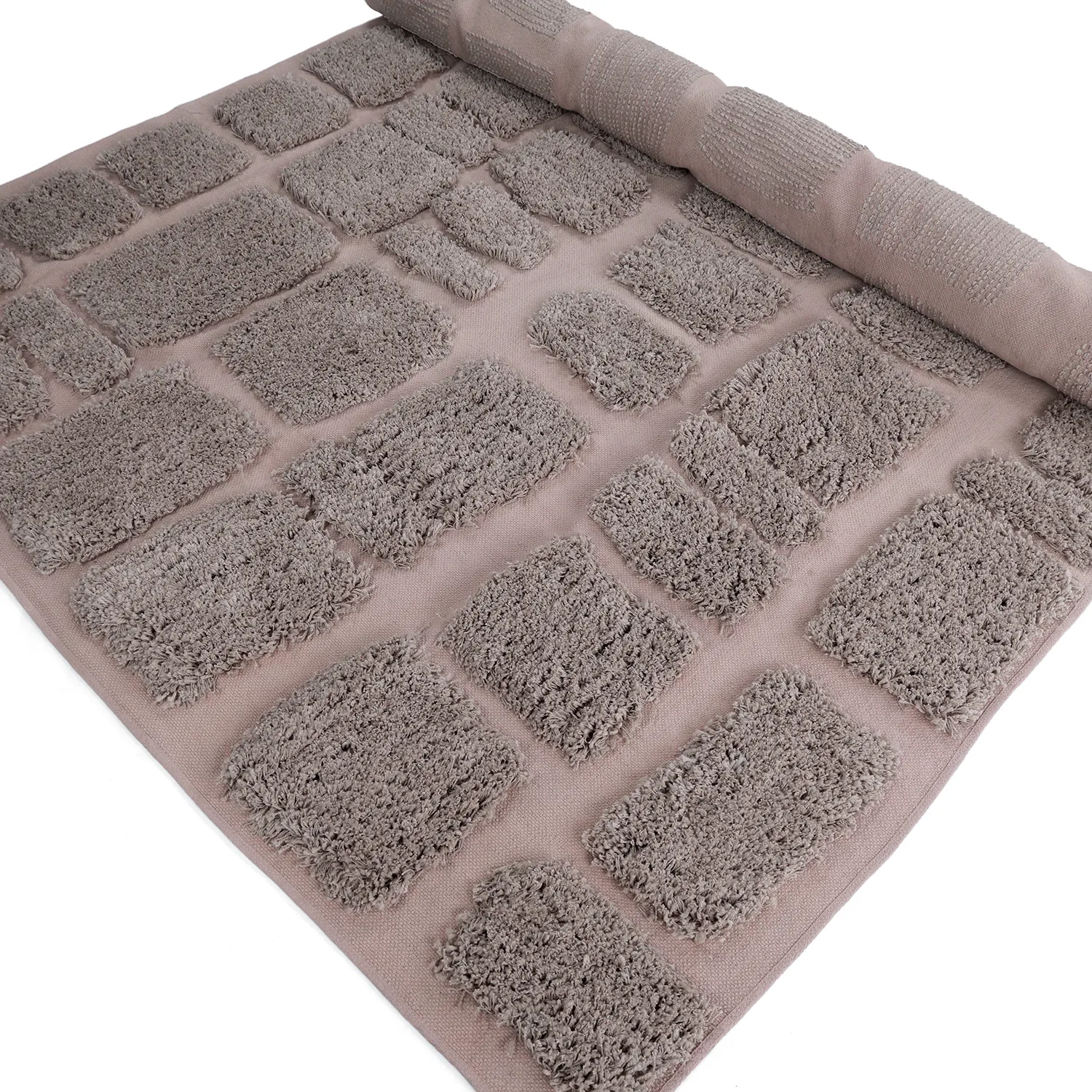 Ryijymatot - Otranto Natural Cotton Shaggy (taupe)