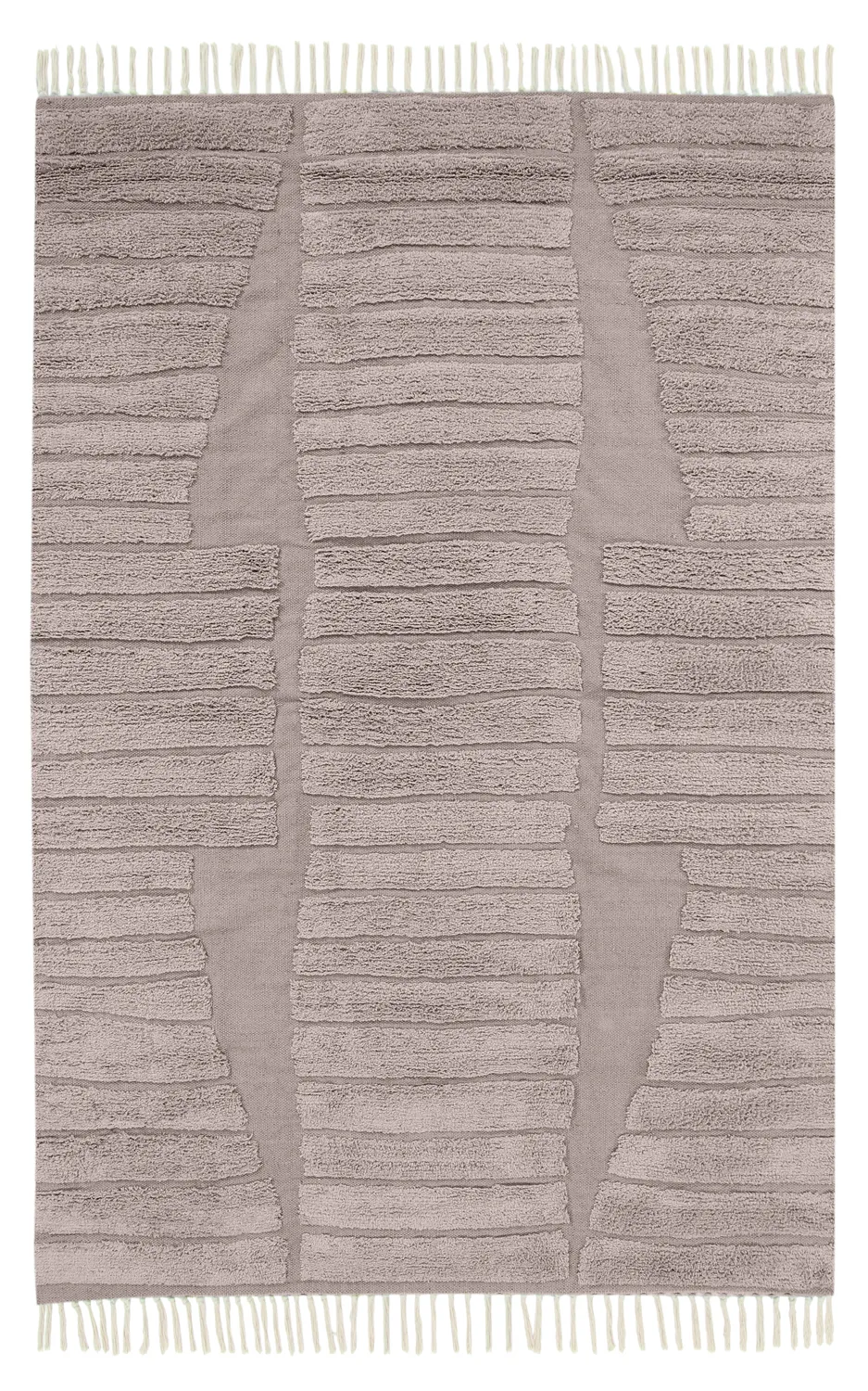 Ryijymatot - Rani Natural Cotton Shaggy (taupe)