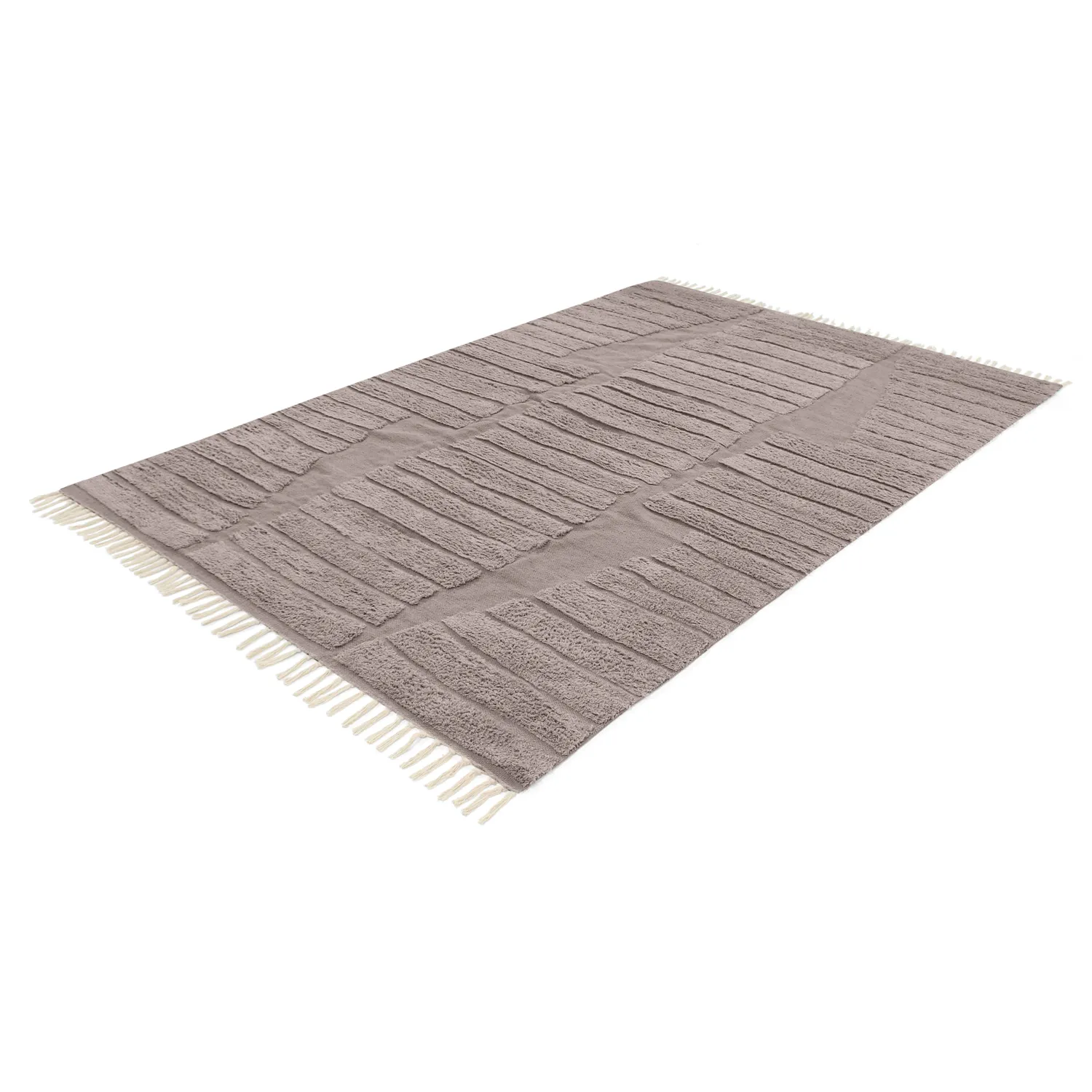 Ryijymatot - Rani Natural Cotton Shaggy (taupe)