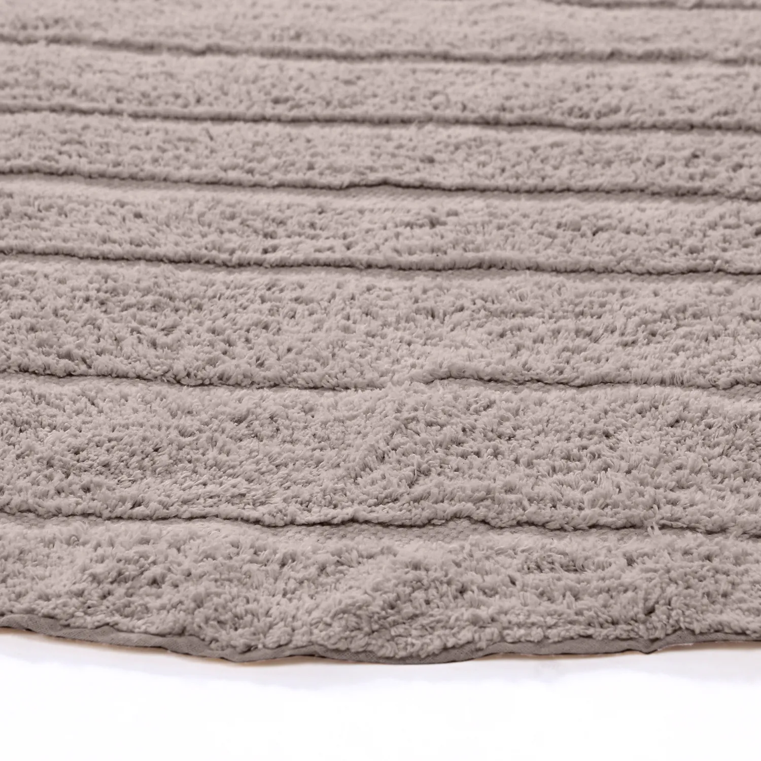 Pyöreät matot - Rani Natural Cotton Shaggy (taupe)
