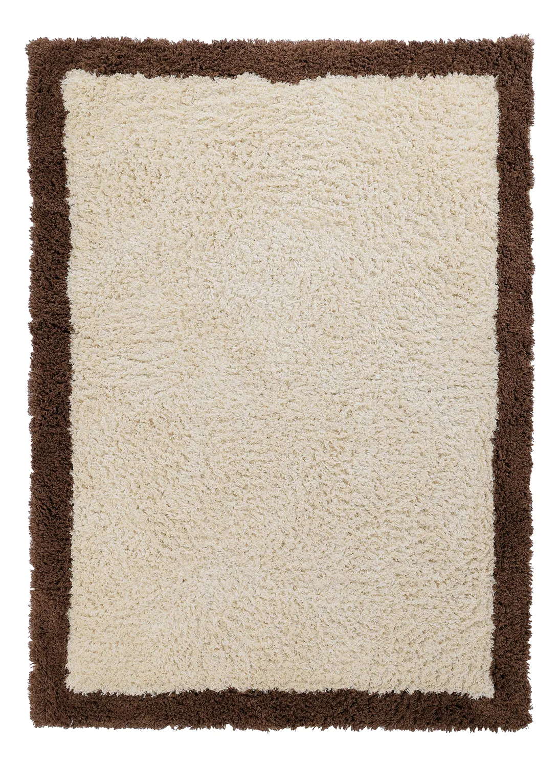 Ryijymatot - Sagres Natural Cotton Shaggy (luonnonvalkoinen/ruskea)