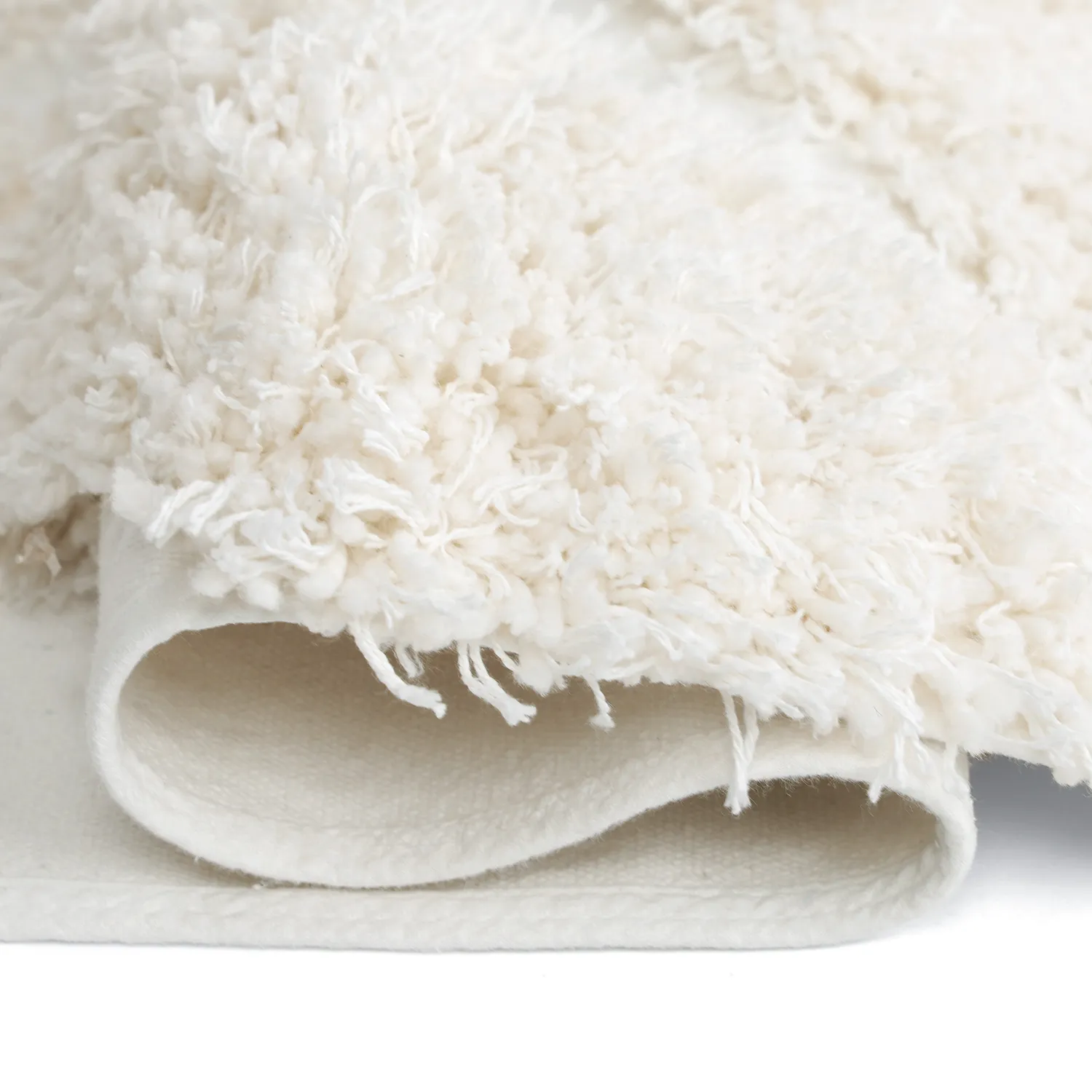Ryijymatot - Sivota Natural Cotton Shaggy (luonnonvalkoinen)