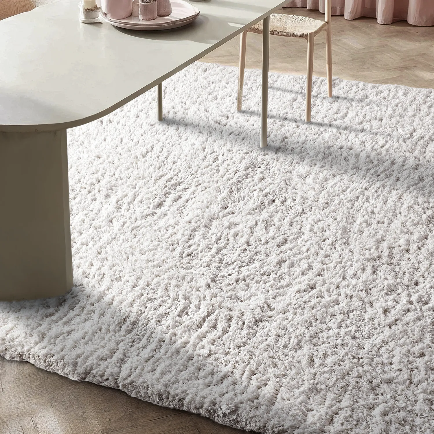 Ryijymatot - Combarro Solid Cotton Shaggy (kerma)